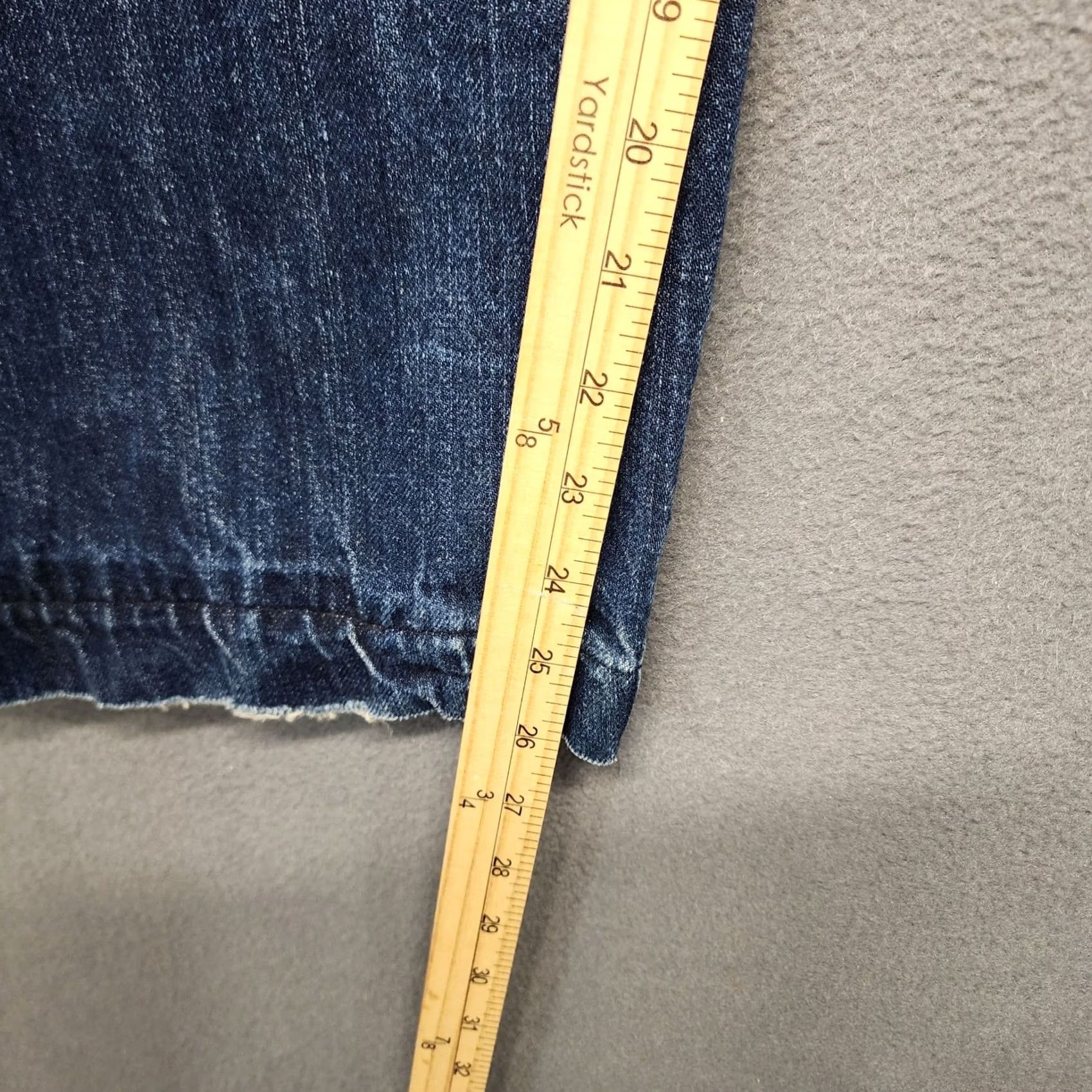 Denime Rogan Jeans Denim Distressed Button Fly 34x26 100% Cotton Jeans Mens Regular Blue Distressed, Button Fly, 34x26, Rogan Jeans Size US 34 / EU 50 - 5 Thumbnail