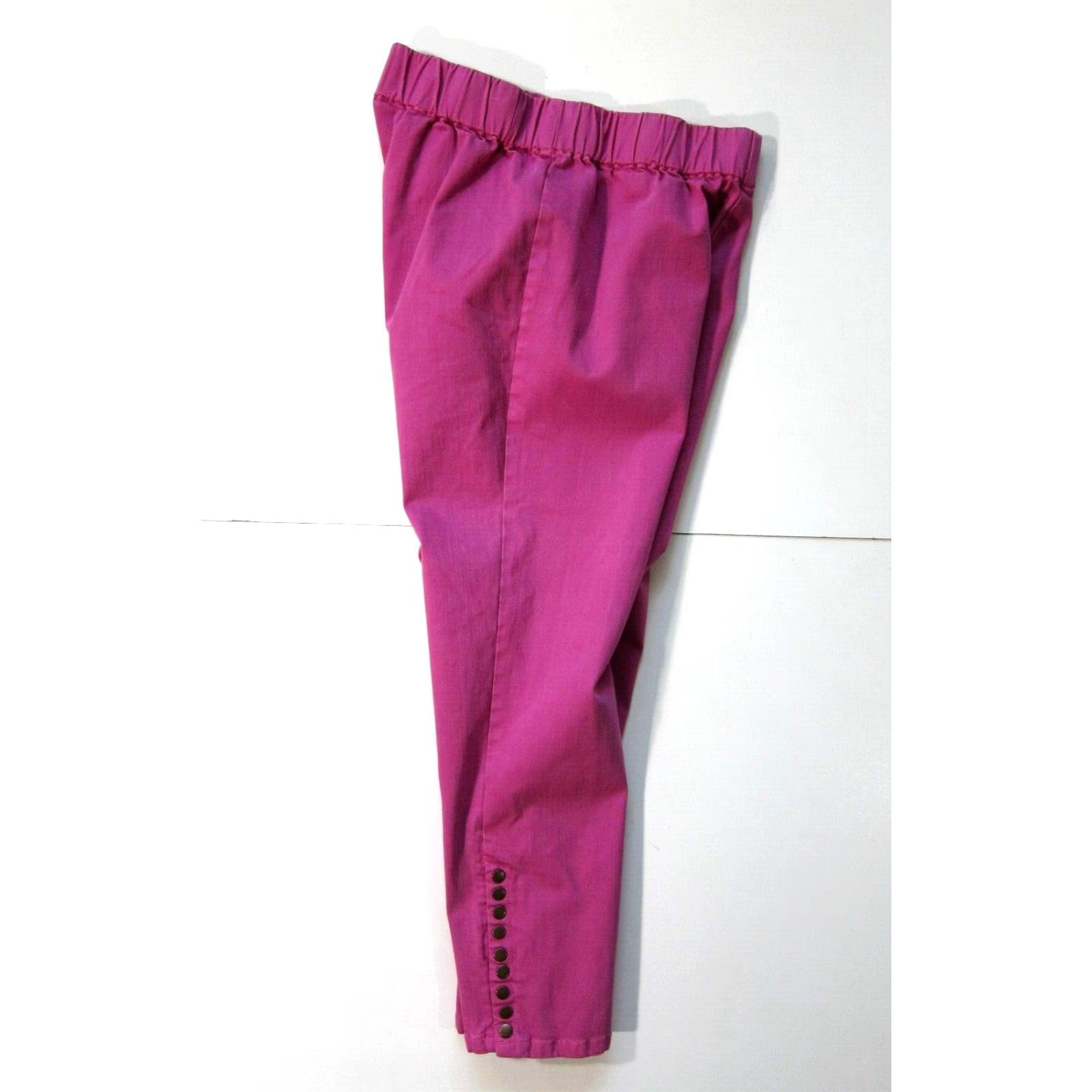 Soft Surroundings Soft Surroundings Pants Women PM Pink Chino Snap Ankle Pocket Comfort Cotton Stretch 30" Waist 42" Hip 10" Rise 27" Inseam Womens PM Size 32" / US 10 / IT 46 - 3 Thumbnail