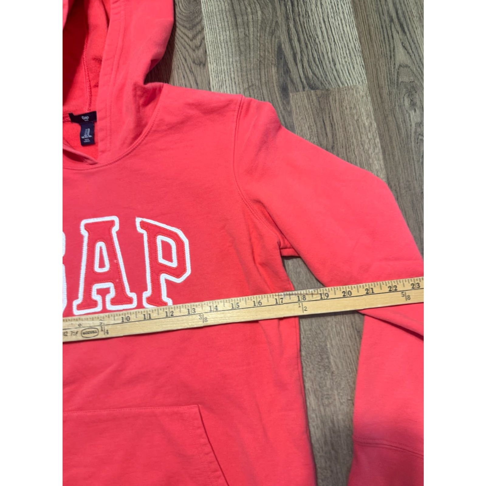 Gap GAP Hoodie Women's Medium Pink Sweatshirt Long Sleeve Pullover Regular Fit - Casual, Pullover, Fall/Spring/Summer, Modern Style, Pink Hoodie, Women Size M / US 6-8 / IT 42-44 - 3 Thumbnail