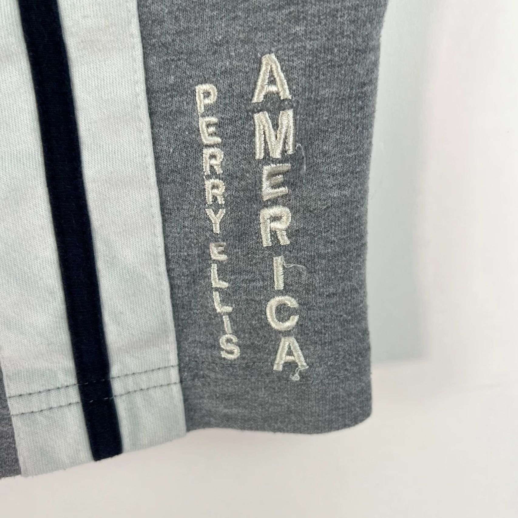 Perry Ellis Vintage Perry Ellis America Active Drawstring Gym Shorts Size L Adult Gray 32 Size US 33 - 2 Thumbnail