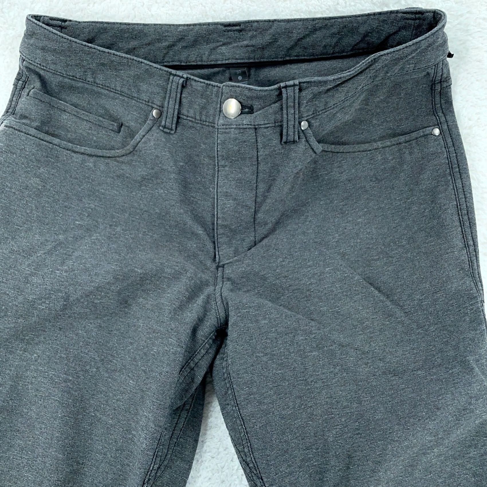 Lululemon Lululemon ABC Pants Mens FITS 32x30 Gray Stretch Slim Fit 5-Pockets Skinny Leg Pants Size US 32 / EU 48 - 5 Thumbnail