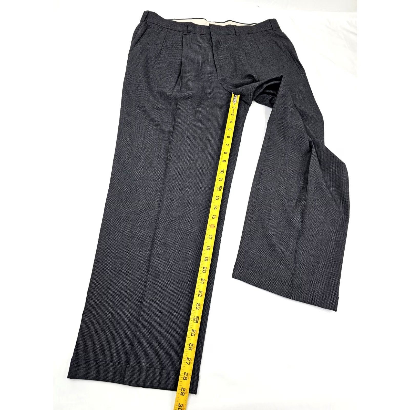Dockers VINTAGE Dockers Relaxed Fit Houndstooth Pants Men 36x29 EUC Size US 36 / EU 52 - 3 Thumbnail