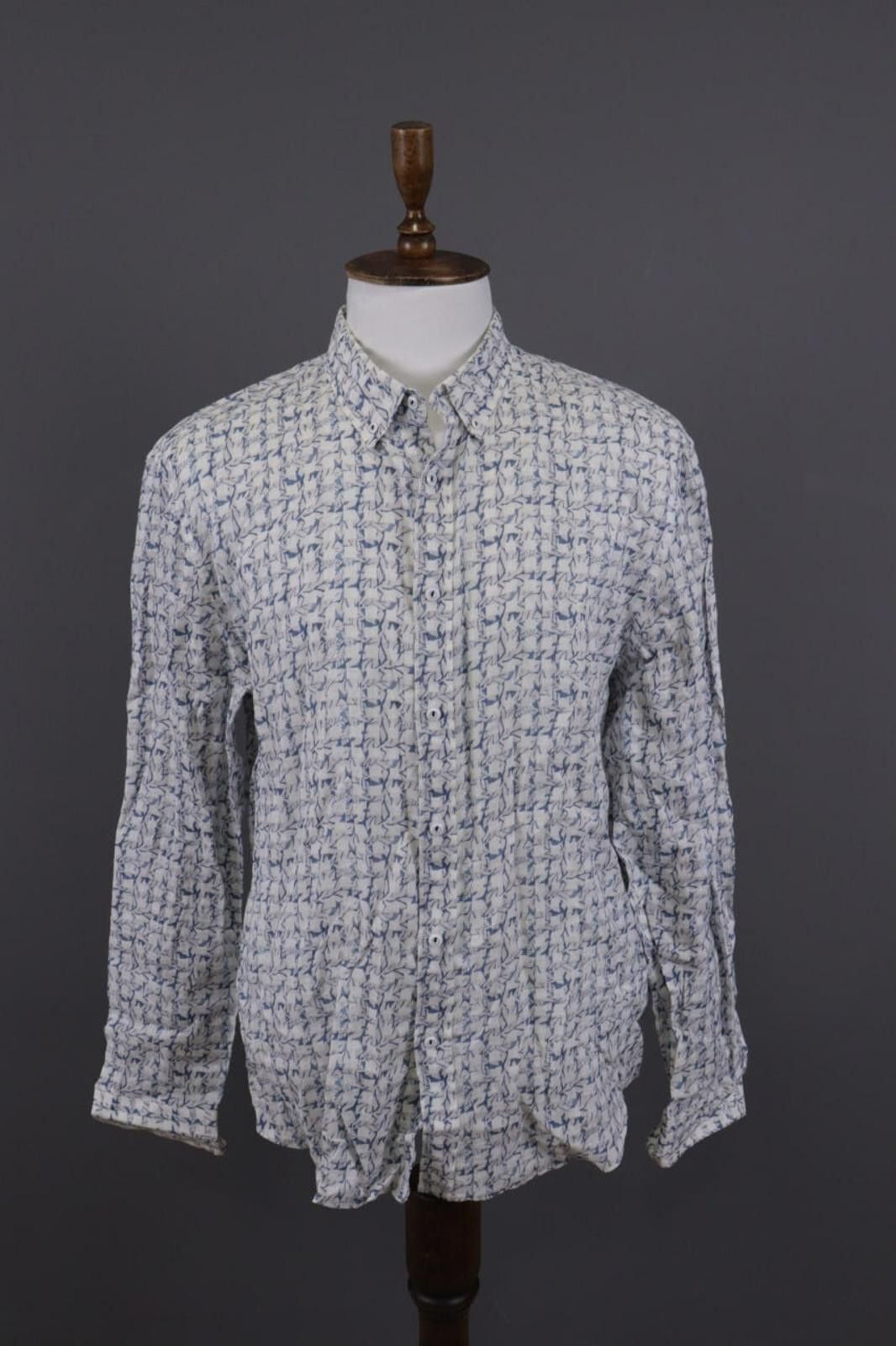 Desigual Desigual Regular Printed Button Down Shirt Size XXL Size US XXL / EU 58 / 5 - 1 Thumbnail