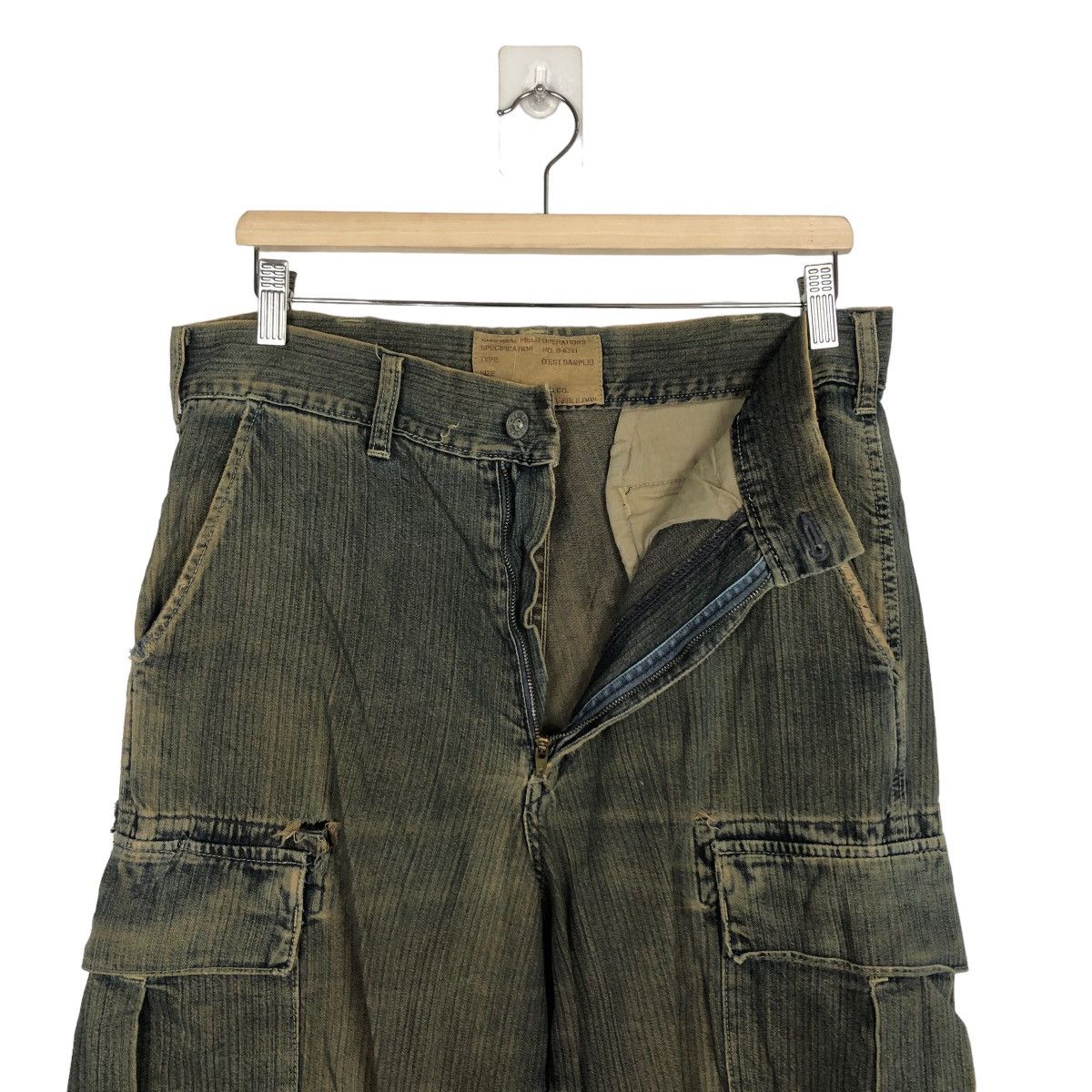 Blue Blue Japan VINTAGE DENIM JEANS BUSH PANTS BLUE WAY ISSEY MIYAKE Size US 30 / EU 46 - 8 Thumbnail