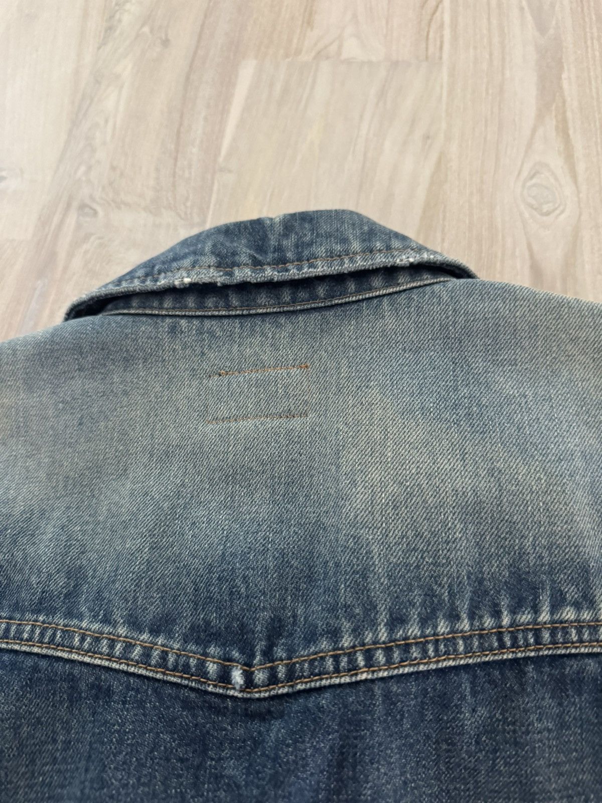 Saint Laurent Paris NWT Saint Laurent Destroyed Denim Jacket Size US M / EU 48-50 / 2 - 11 Thumbnail