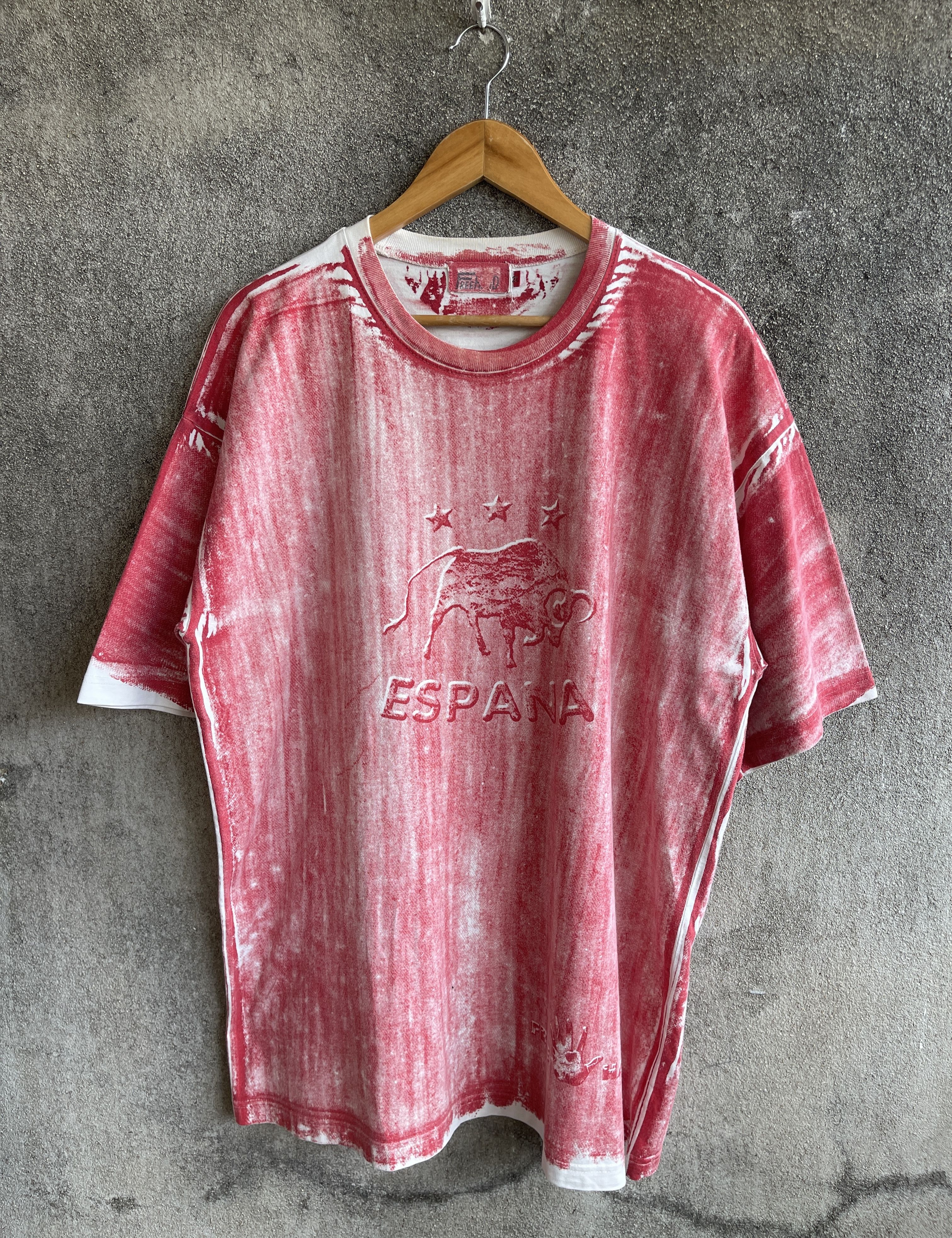 Freenote Vintage’90s🔥Espana Spain🔥Big Logo Free Hand Mosquitohead Tee Size US XXL / EU 58 / 5 - 1 Thumbnail