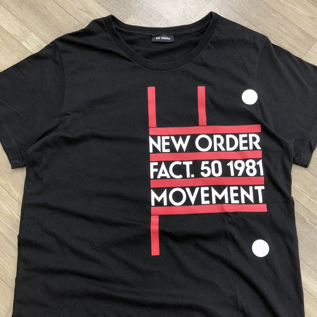 🇮🇹 SS18 Raf Simons New Order x Joy Division Flowers Black Tee