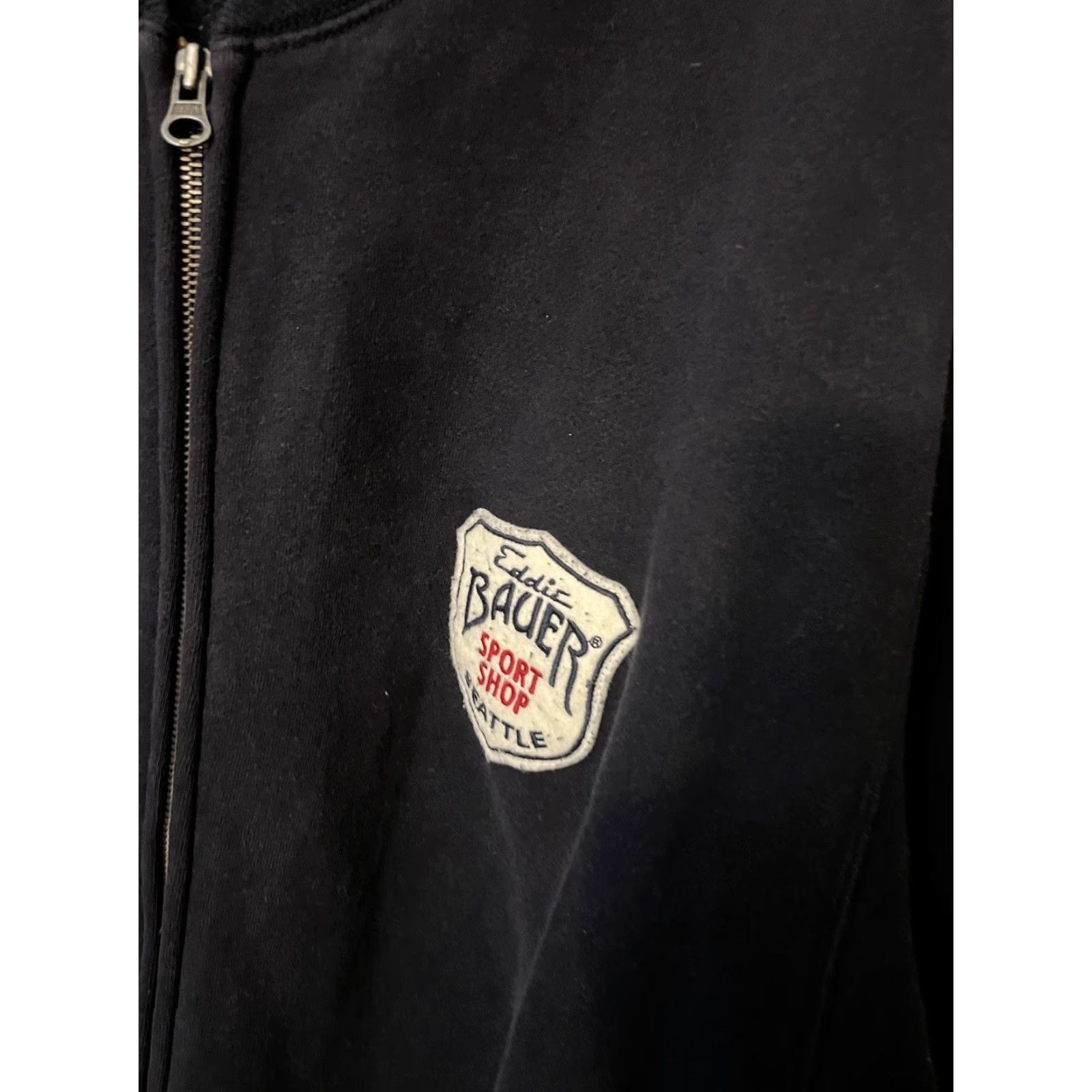 Eddie Bauer VINTAGE Eddie Bauer Sweatshirt Jacket 90s Seattle Sport Shop Black 3XLT Mens Big & Tall Cotton Sweatshirt Jacket 90s Mens/Unisex Adults Size US XXL / EU 58 / 5 - 2 Thumbnail