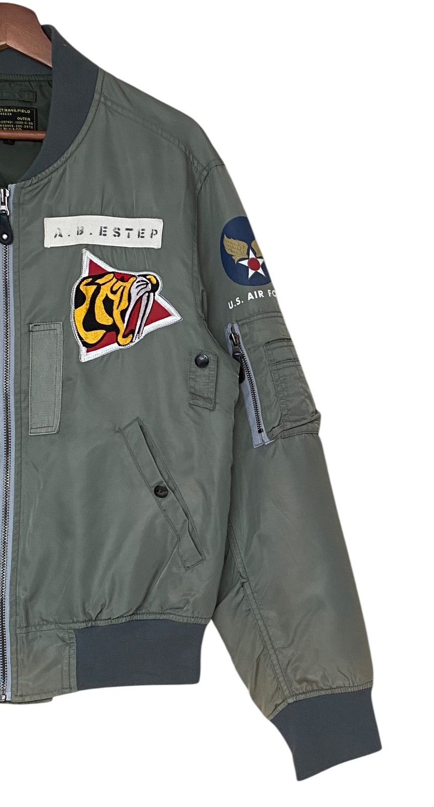 Vintage Brand Aspesi Blu & Co MA-1 Fly Jacket 2000s