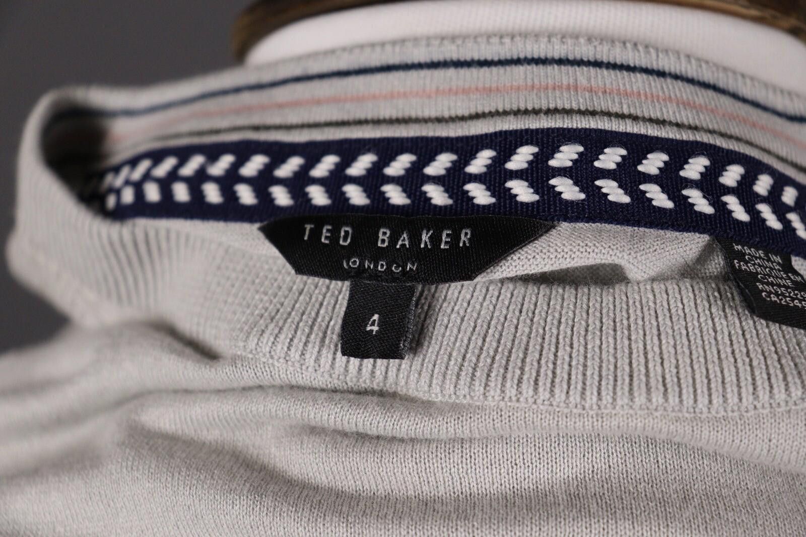 Ted Baker Ted Baker Gray Cotton Short Sleeve T-Shirt Size 4 Size US M / EU 48-50 / 2 - 8 Thumbnail