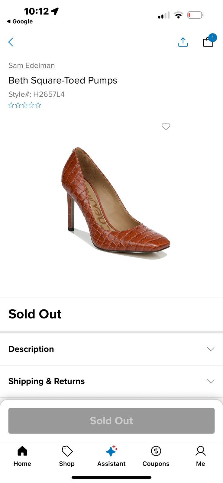 Sam Edelman SAM EDELMAN Beth Pump - Cinnamon Spice size 8 Size US 8 / IT 38 - 7 Thumbnail