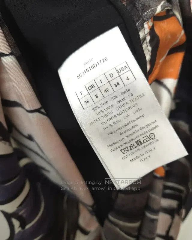 Dior Dior Multicolor Silk Short Sleeve Top . Size XS / US 0-2 / IT 36-38 - 3 Thumbnail