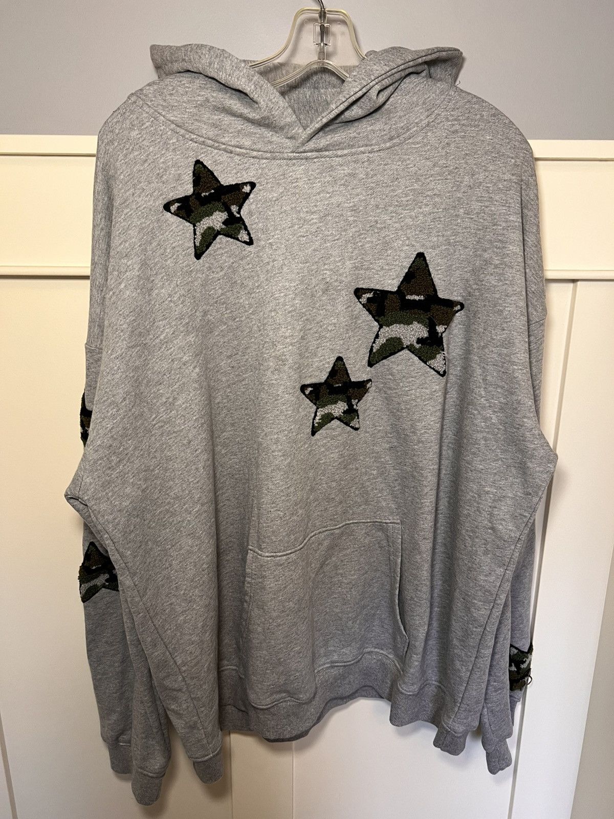 Vintage Vintage camo star patch pullover hoodie Size US XL / EU 56 / 4 - 1 Thumbnail