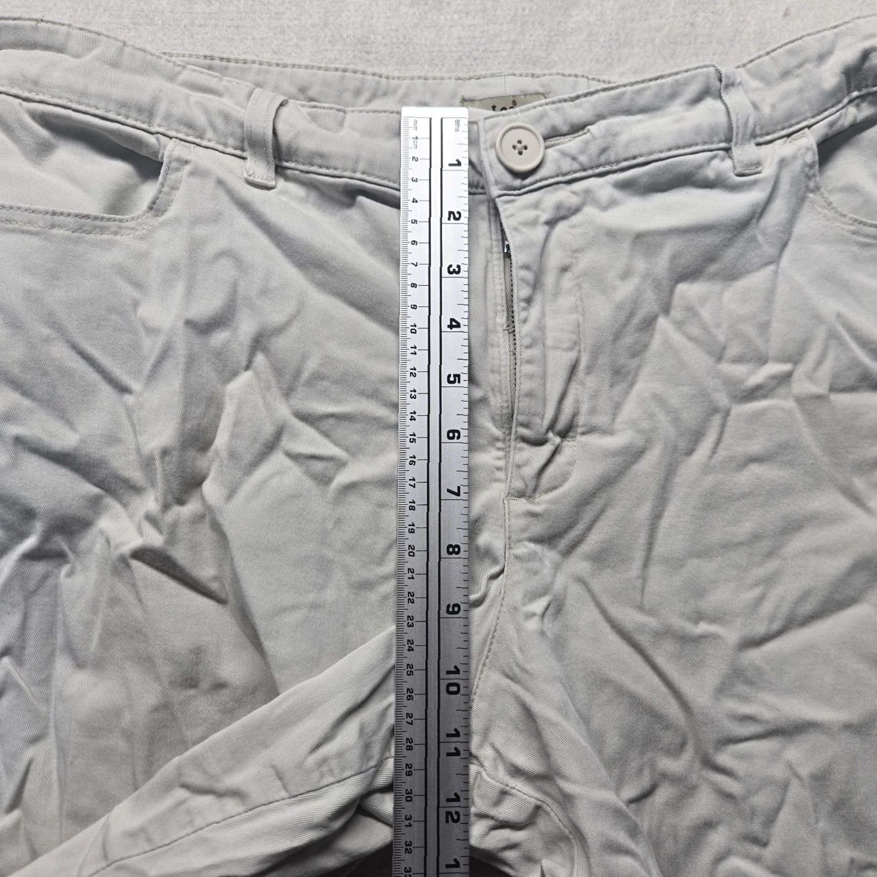 Lee LEE Chino Pants Woman 16 Beige Straight Leg Khaki Cotton-Blend Spandex 26.5in Inseam Regular Size 16M Modern Fit Pockets Size 38" / US 16 / IT 52 - 6 Thumbnail