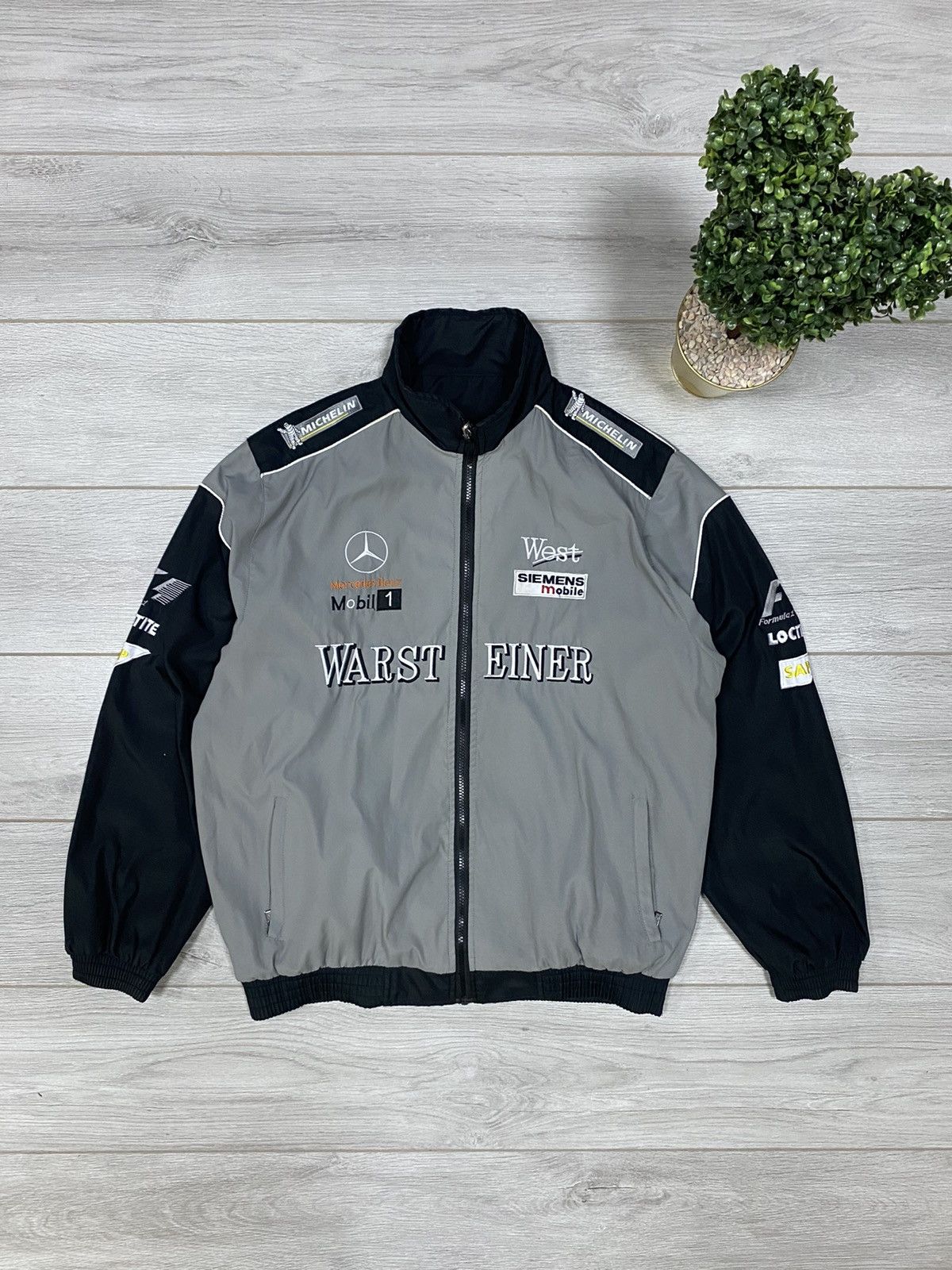 Warsteiner Mercedes reversible vintage racing jacket