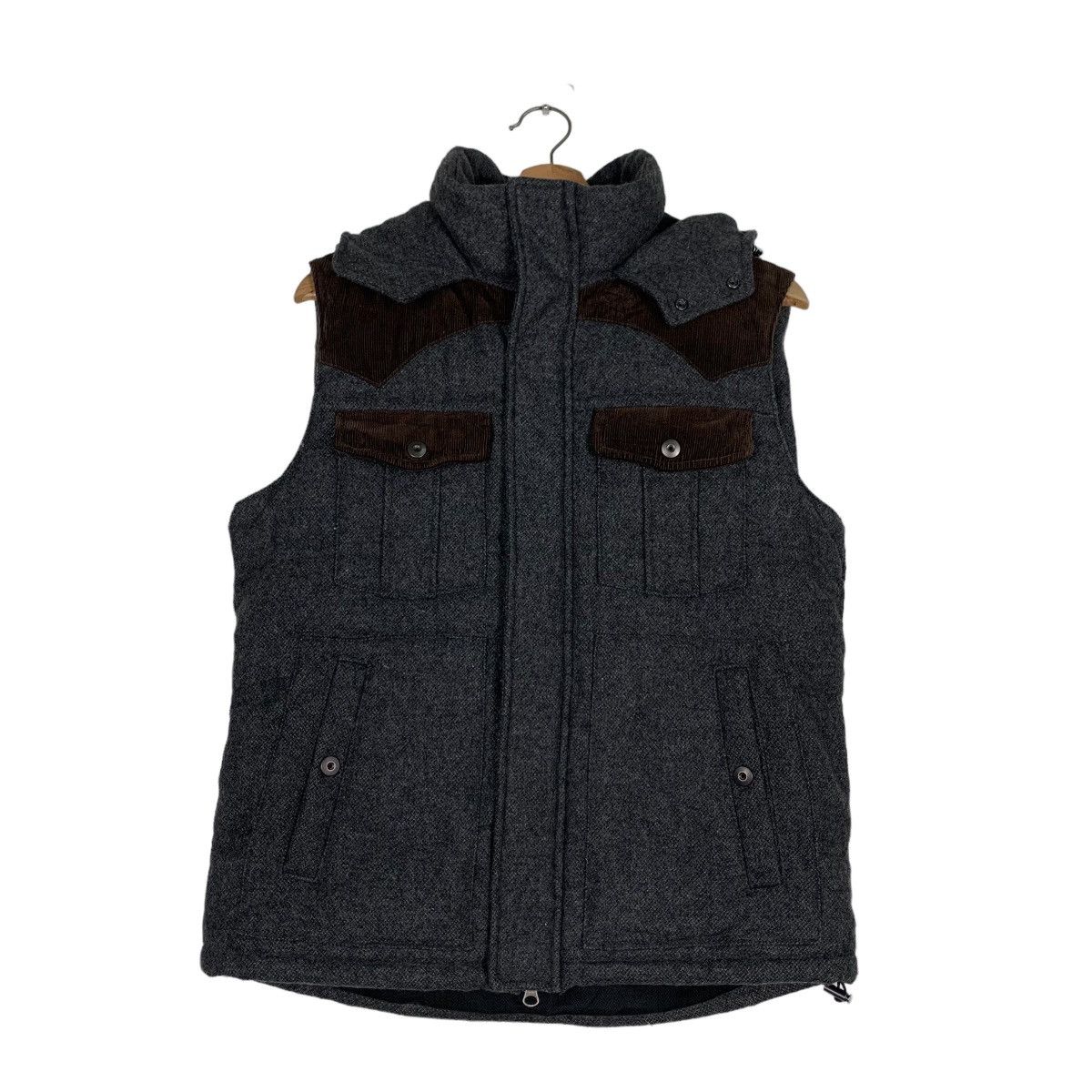 5351 POUR LES HOMMES 5351 Pour Les Hommes Hooded Puffer Vest #0529-C24 Size US M / EU 48-50 / 2 - 1 Thumbnail