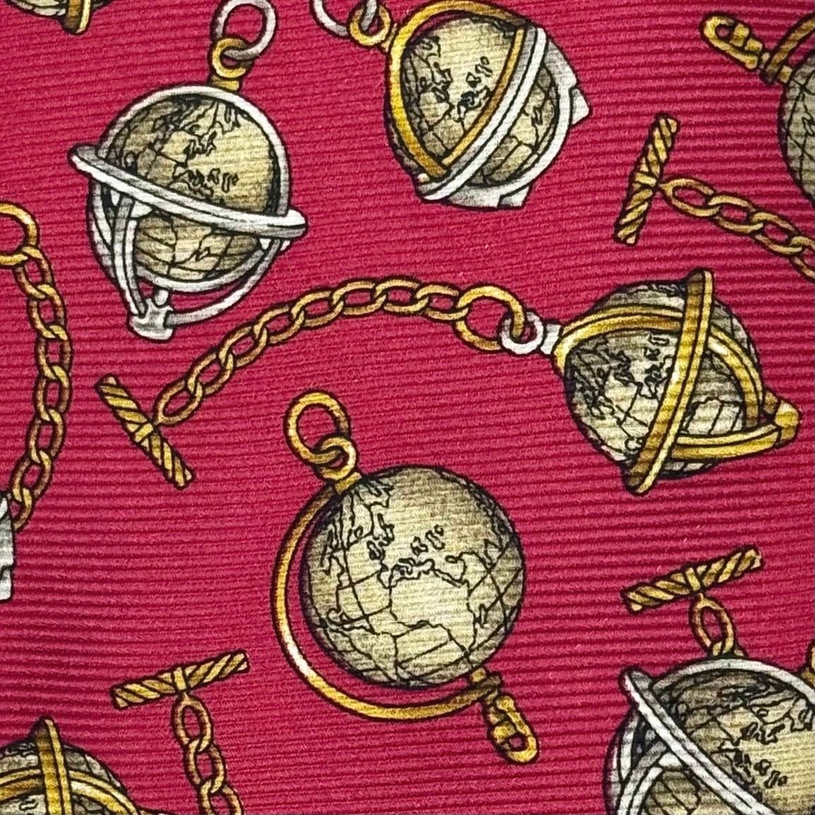 Chanel Chanel Globe Pattern Tie Size ONE SIZE - 6 Thumbnail