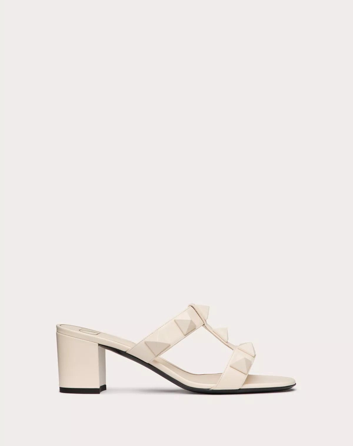 Valentino o1s1wg110625 Roman Stud Slide Sandal in White Size US 7 / IT 37 - 1 Thumbnail