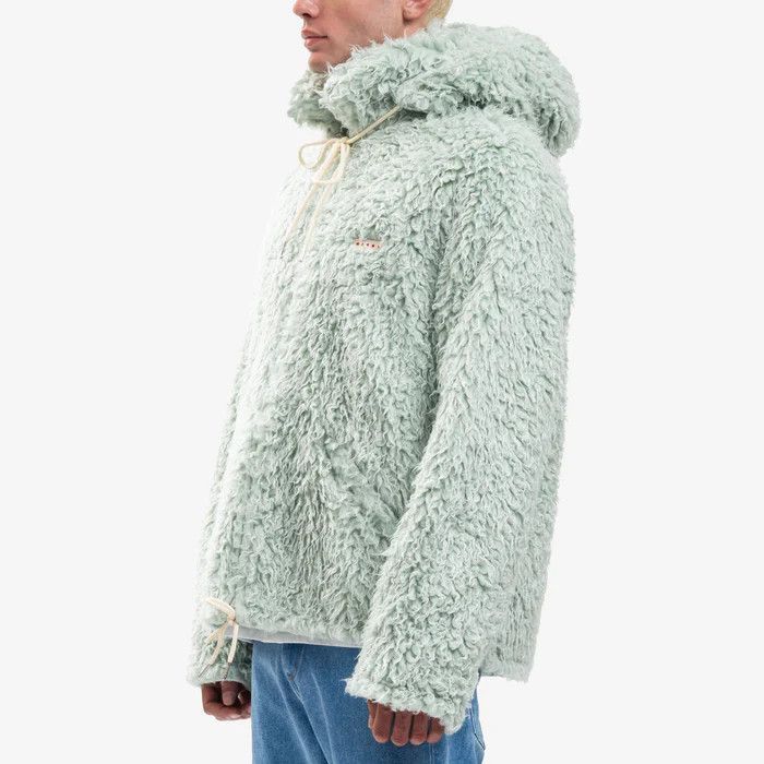 Marni o1w1db1em1224 Faux Fur Hoodie in Linden Size US L / EU 52-54 / 3 - 2 Thumbnail