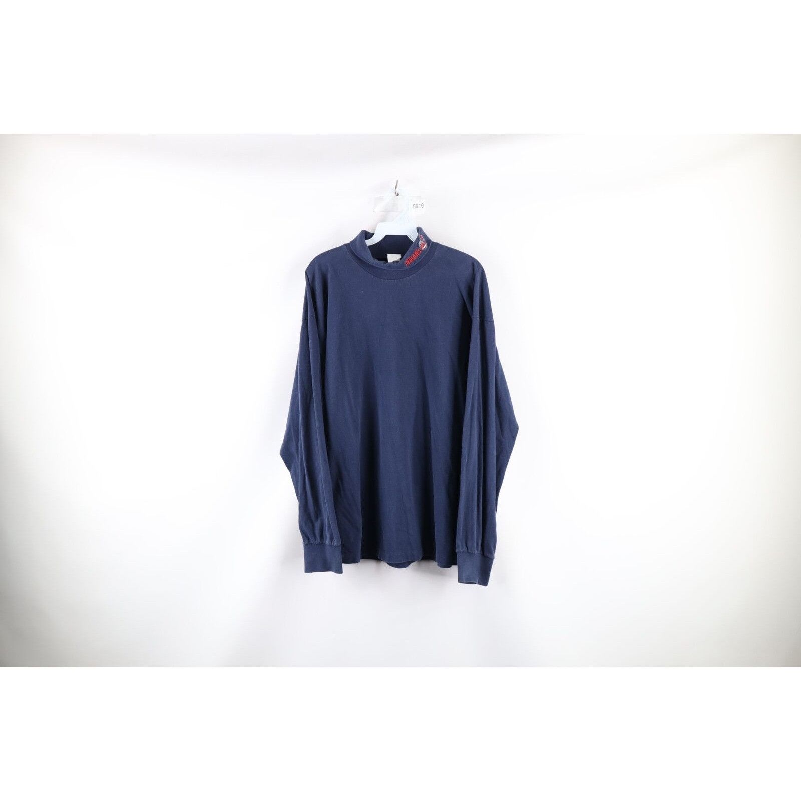 Vintage Vintage 90s Faded Chief Wahoo Cleveland Indians Turtleneck Size US XL / EU 56 / 4 - 1 Thumbnail
