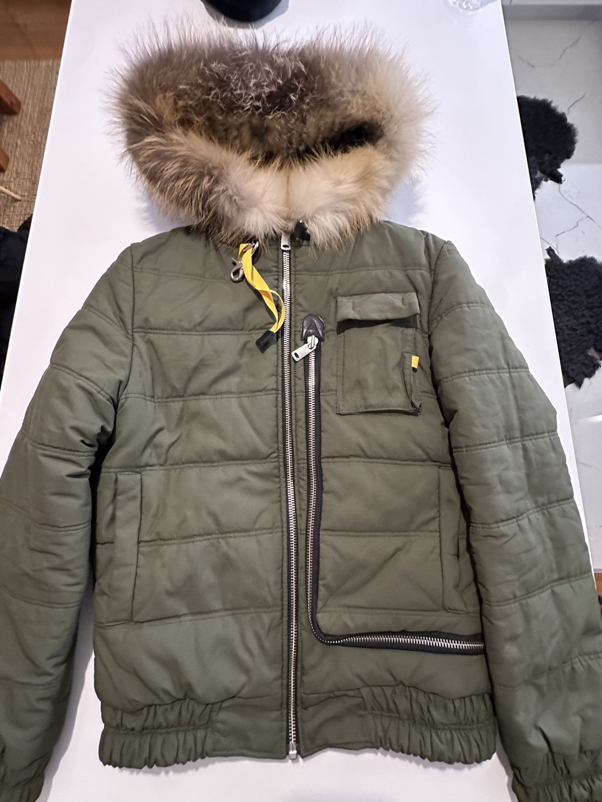 Other Green - khaki Fox Bomber Jacket with Fox Hood Size US M / EU 48-50 / 2 - 1 Thumbnail