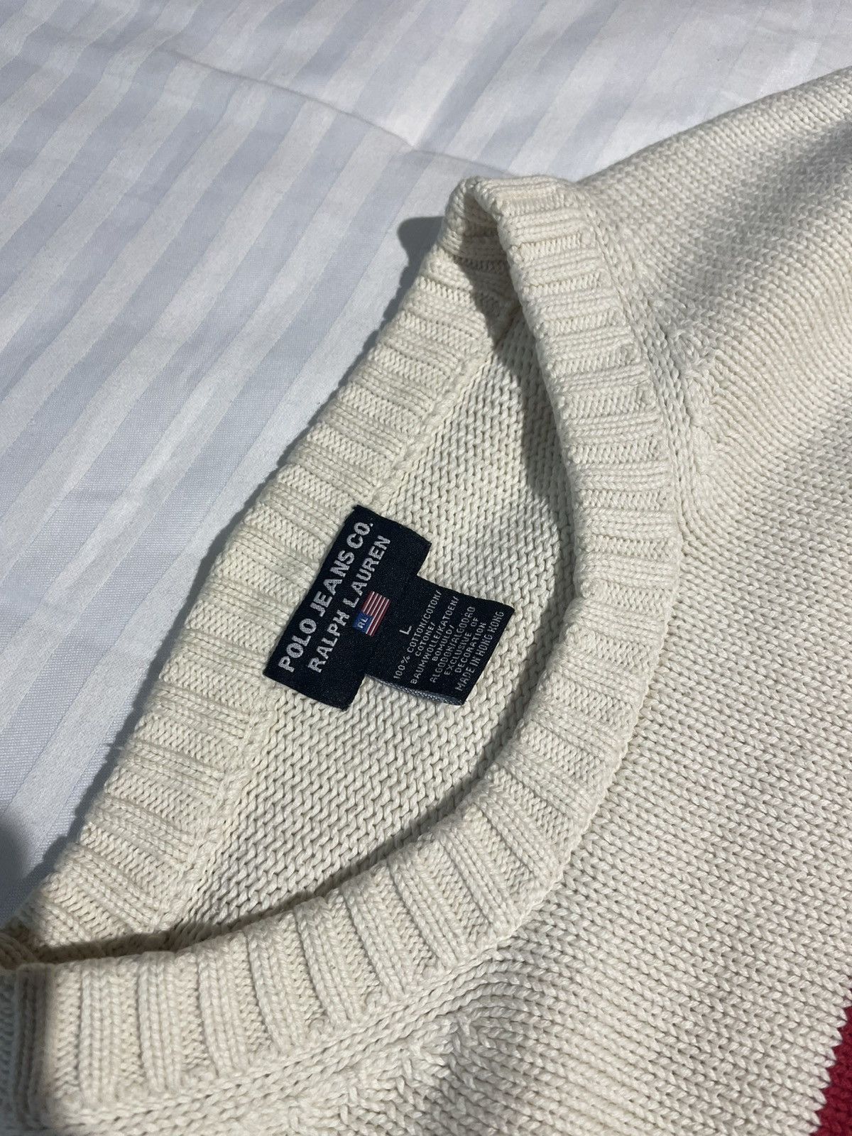 Polo Ralph Lauren Vintage Rare Polo Ralph Lauren American Flag Knight Sweater Size US L / EU 52-54 / 3 - 6 Thumbnail