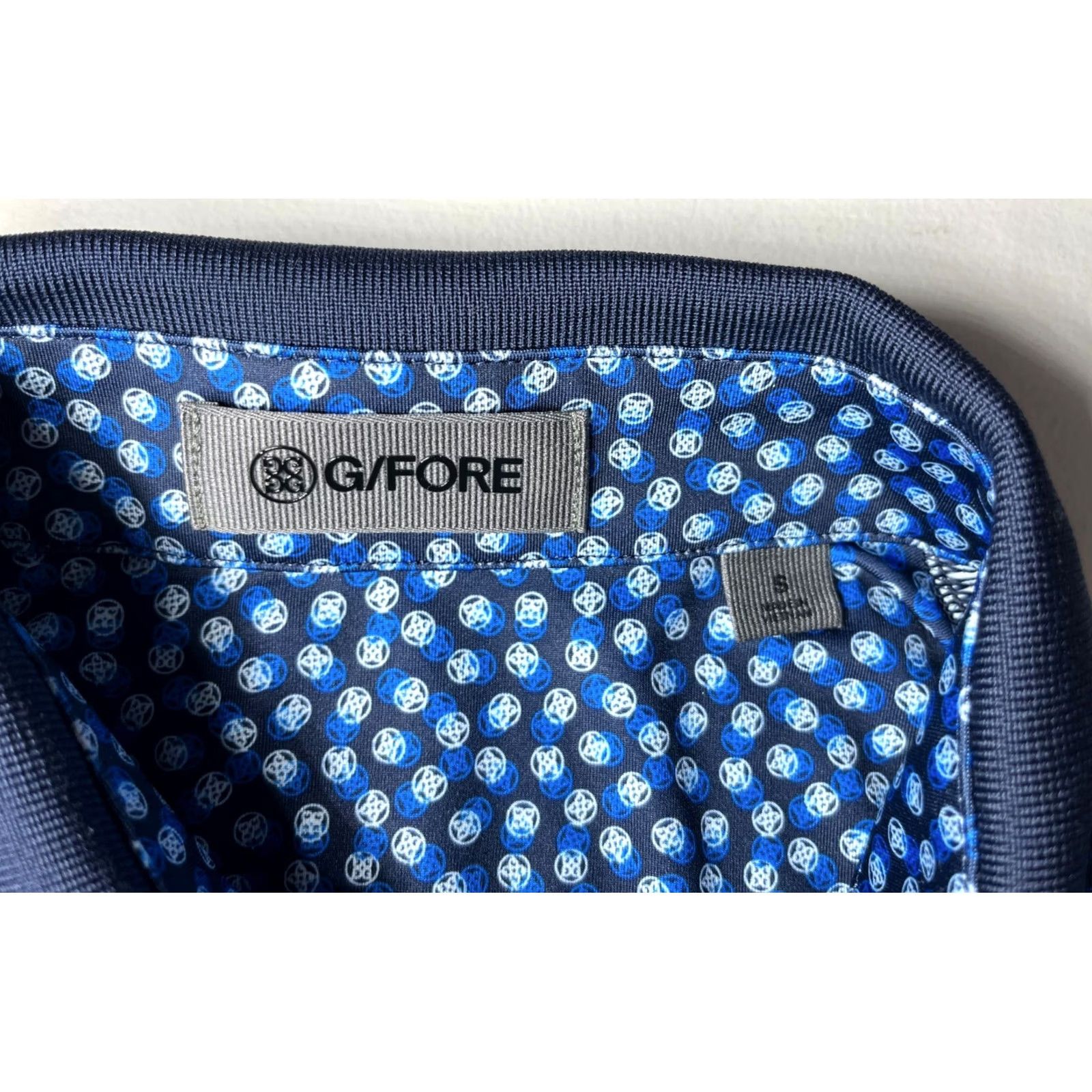 G/FORE Men's G/Fore Golf Polo Shirt Logo All Over Print Sz S Size US S / EU 44-46 / 1 - 7 Thumbnail