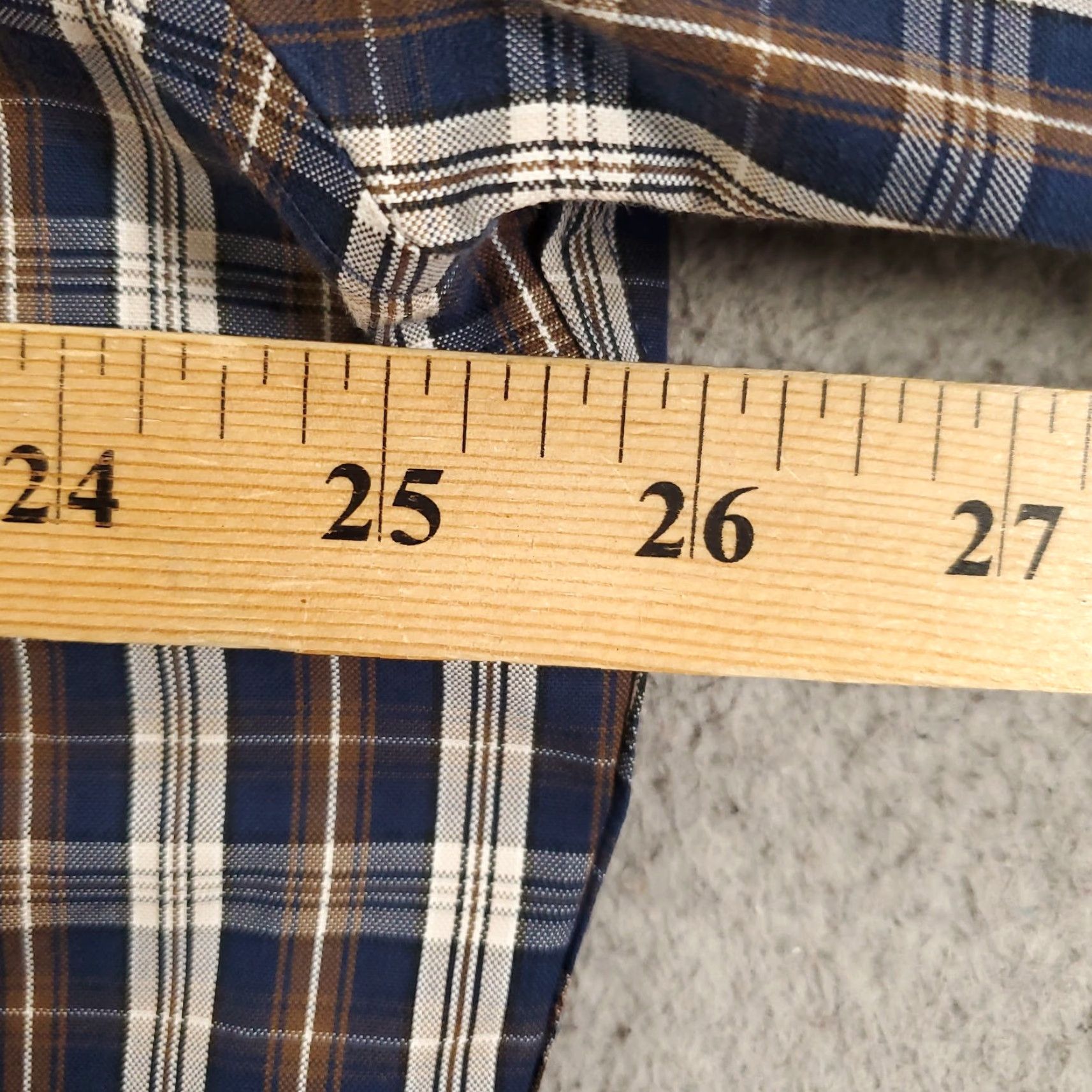 Eddie Bauer Eddie Bauer Shirt Mens XXL Blue Brown White Relaxed Fit Wrinkle Free Button Up Size US XXL / EU 58 / 5 - 6 Thumbnail