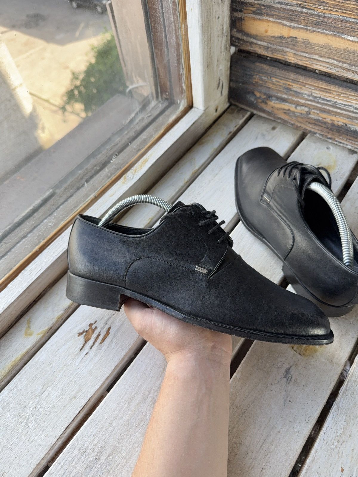 Bally Bally Styleflex Black Leather Derby Shoes –8.5 UK / 9.5 US Size US 9.5 / EU 42-43 - 3 Thumbnail