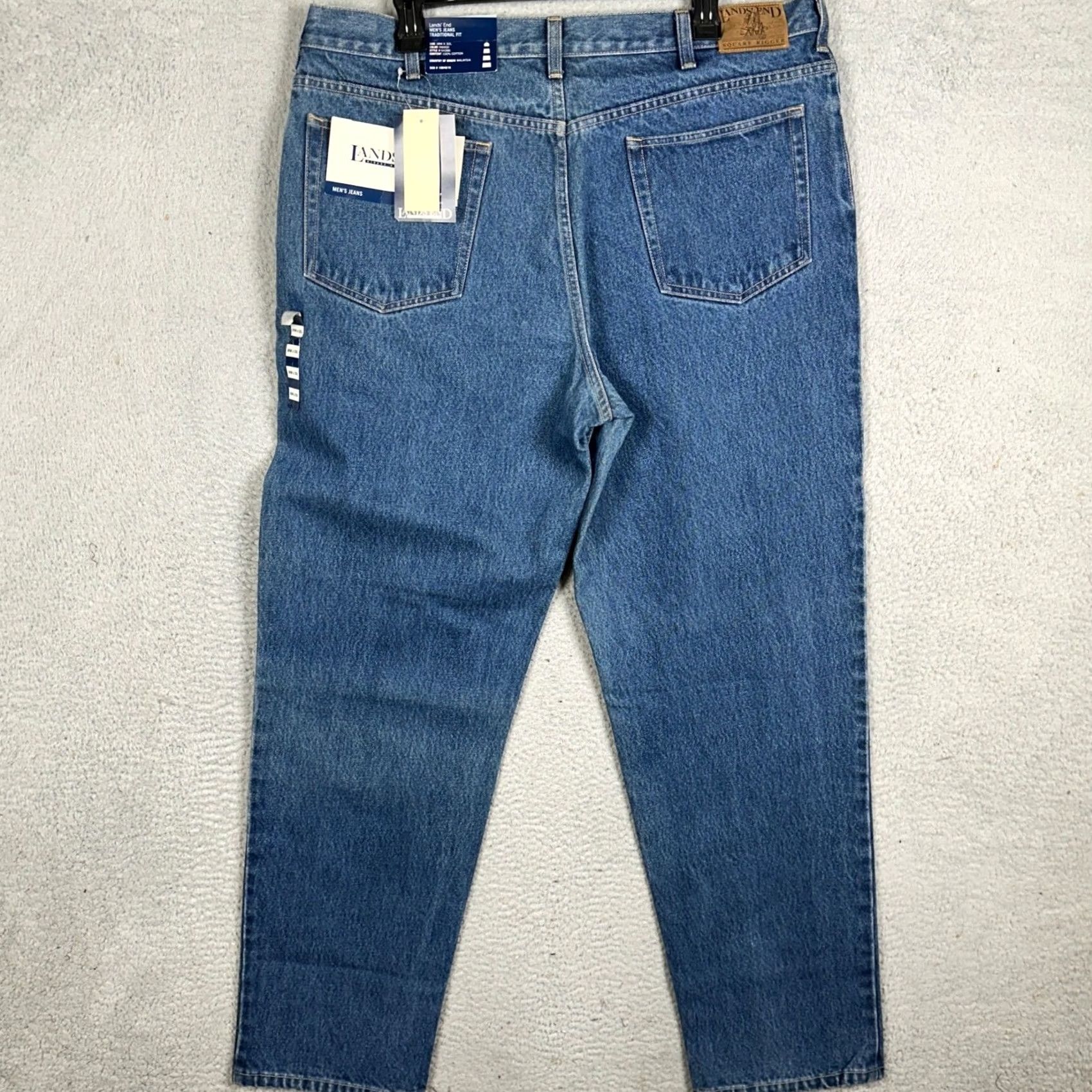 Lands' End VINTAGE Lands' End Jeans Mens 38X32 Blue Traditional Fit Straight Leg 5 Pocket Denim Size US 38 / EU 54 - 3 Thumbnail