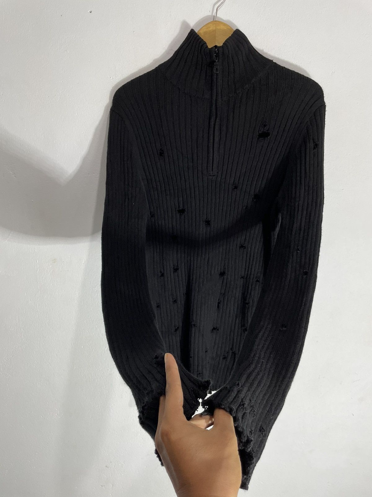 If Six Was Nine Japan Distressed Zip Knitt Jacket ifsix lgb kmrii style Size US M / EU 48-50 / 2 - 3 Thumbnail