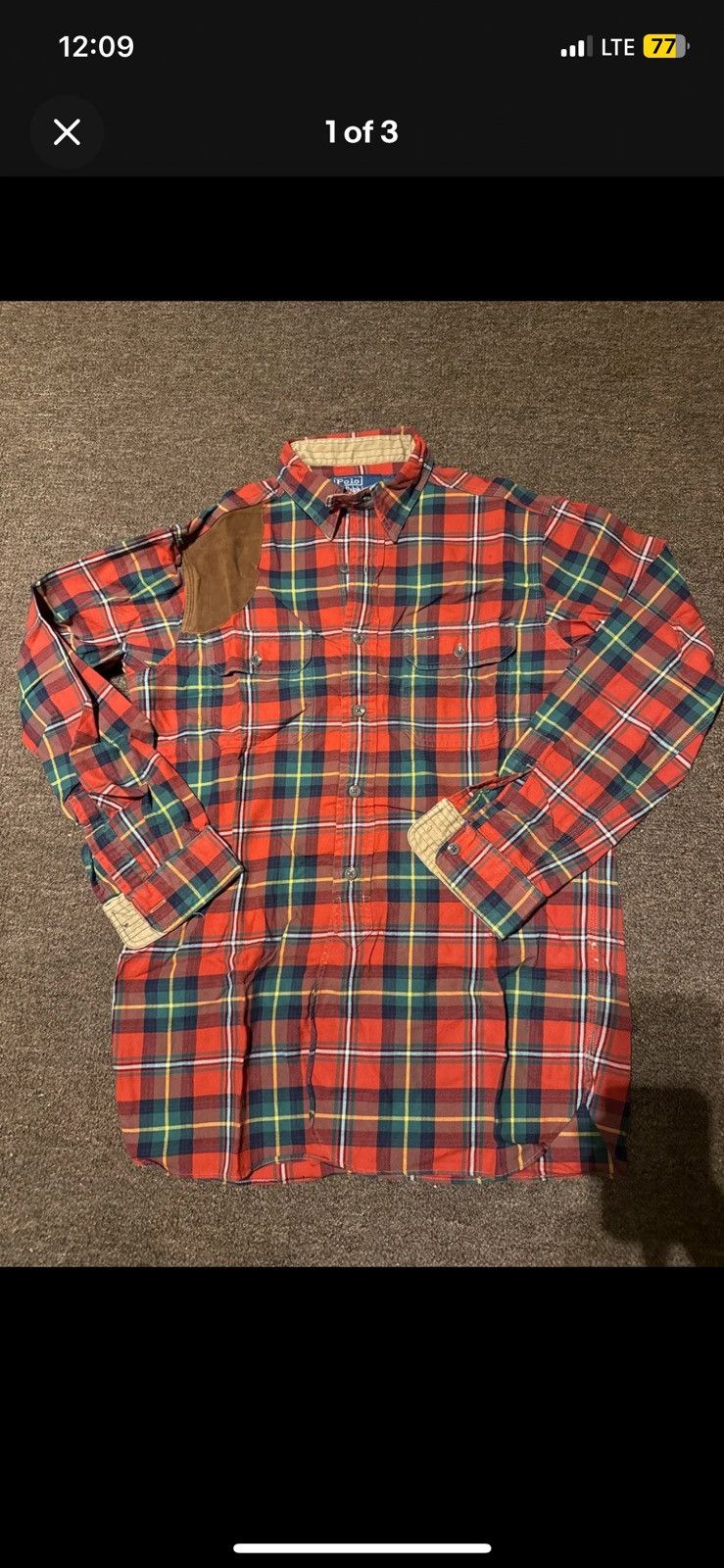 Ralph Lauren Polo shooting shirt sz small