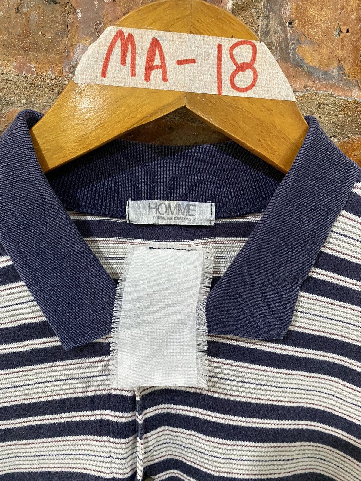 Comme des Garcons Homme 🔥OG 1970s CDGB Homme polo Size US M / EU 48-50 / 2 - 9 Thumbnail