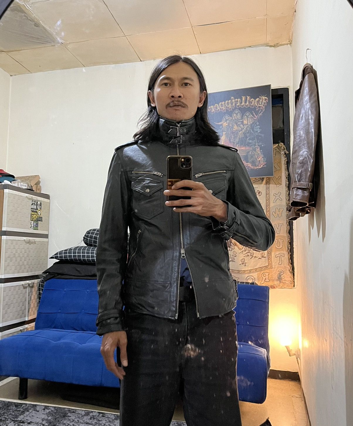 JACKROSE Jackrose riders leather jacket double zipper Size US M / EU 48-50 / 2 - 14 Thumbnail