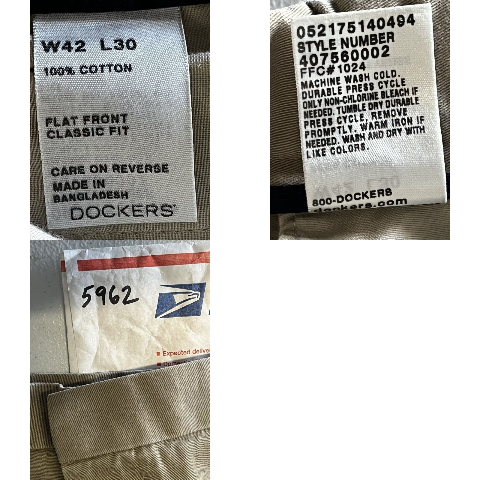 Dockers Dockers Dress Pants Mens Size 42x30 Classic Fit Straight Beige 42 30 Pants Mens Dress Pants Size US 42 / EU 58 - 8 Thumbnail