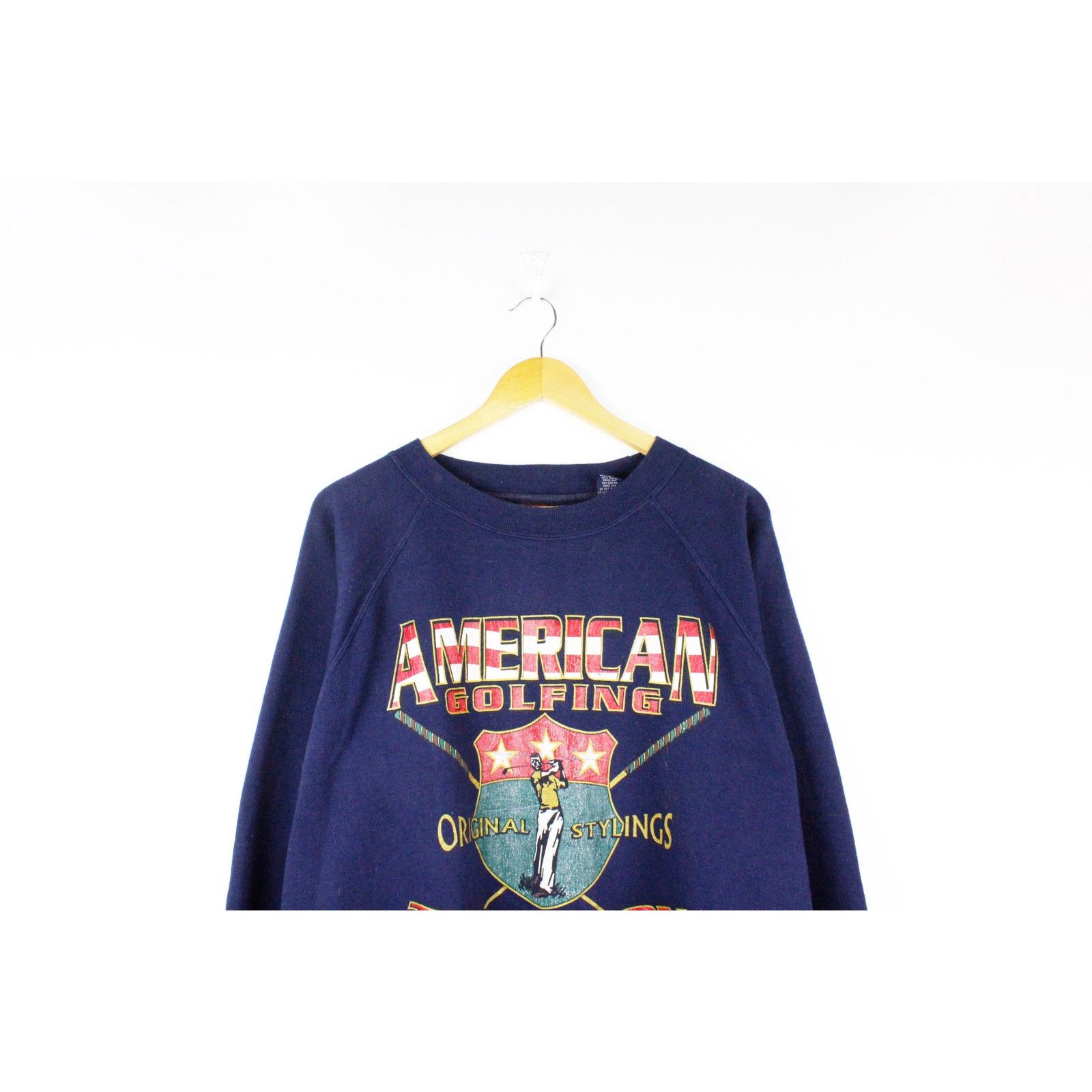 Vintage Vintage WOLF American Golfing Tradition Graphic Sweatshirt Size US L / EU 52-54 / 3 - 2 Thumbnail