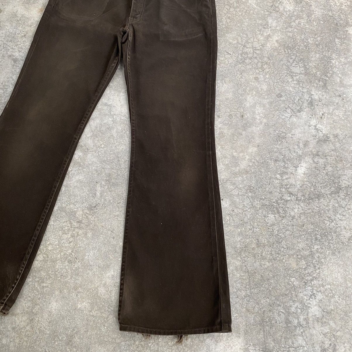 Levi's Size 33x30 Vintage Levis 517 Brown Bootcut Flared Jeans Size US 33 - 6 Thumbnail