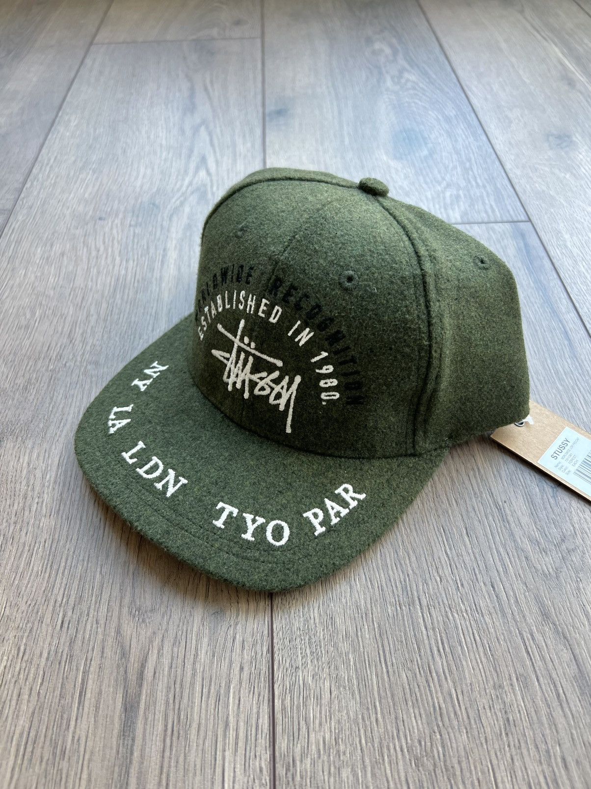 Stussy Worldwide Low Pro Cap Hat “Forest”