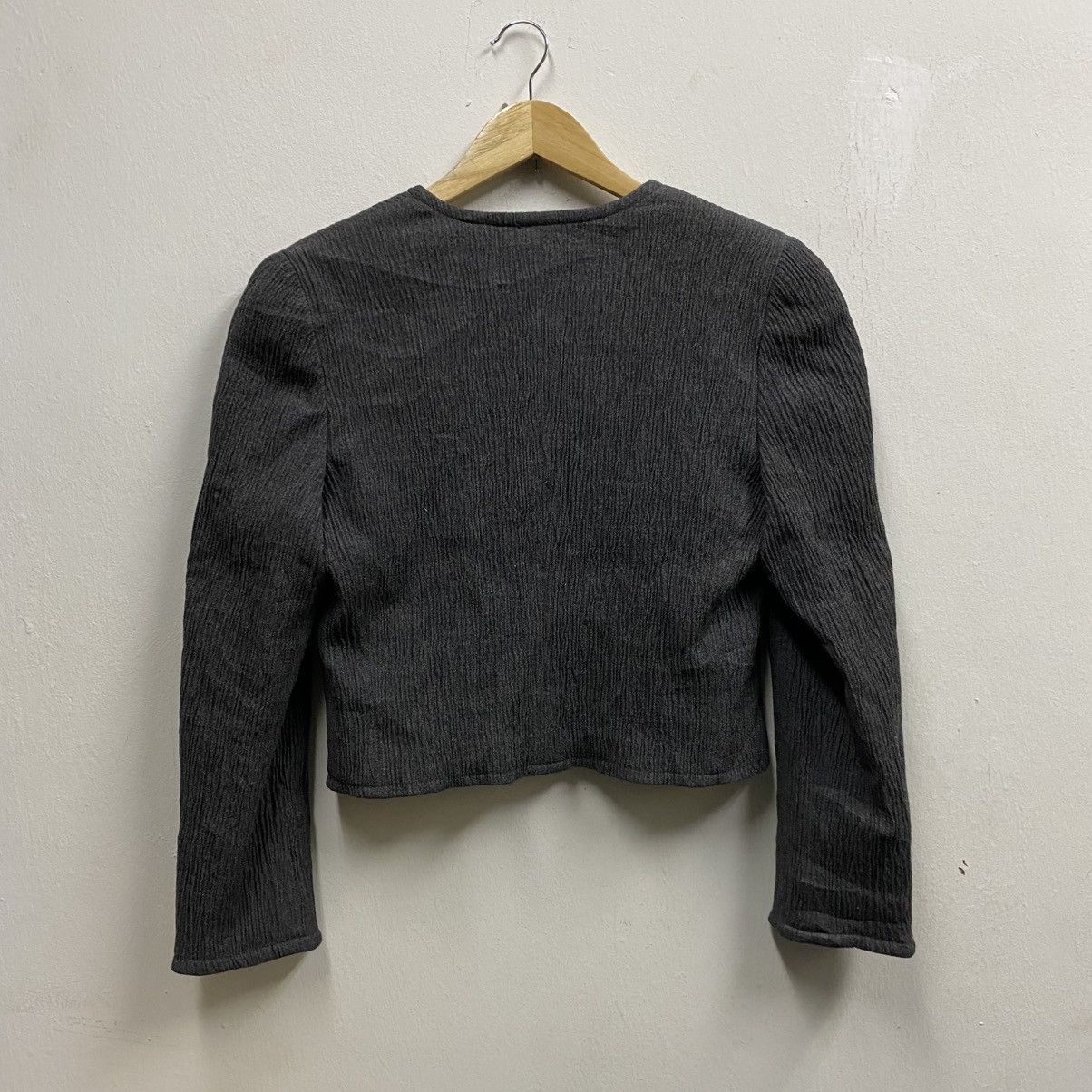 Other Vintage Yves Deflandre Paris Vintage Cropped Blazer Size M / US 6-8 / IT 42-44 - 2 Thumbnail