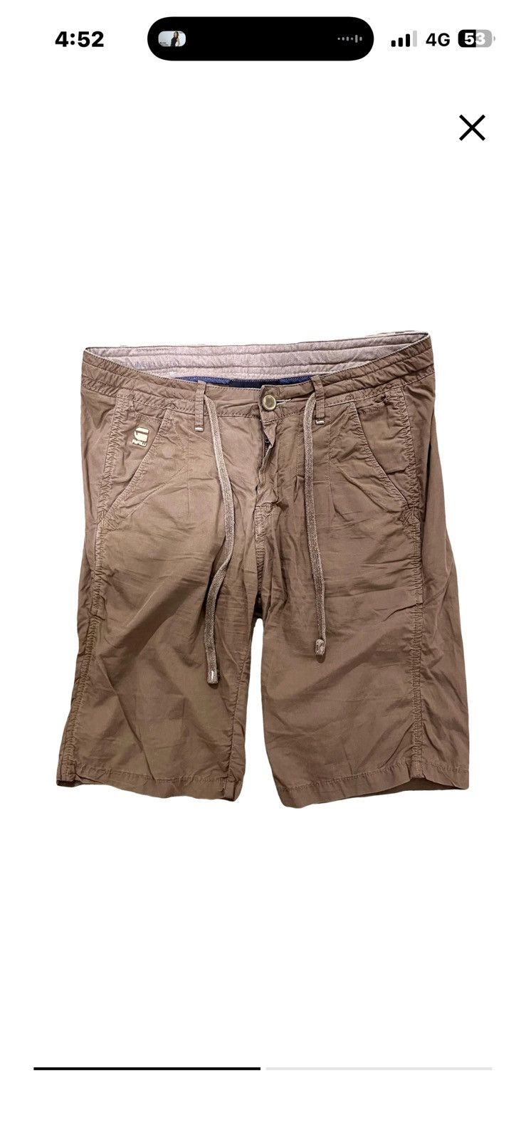G-Star G-Star RAW Brown Casual Shorts Size 32" / US 10 / IT 46 - 1 Thumbnail