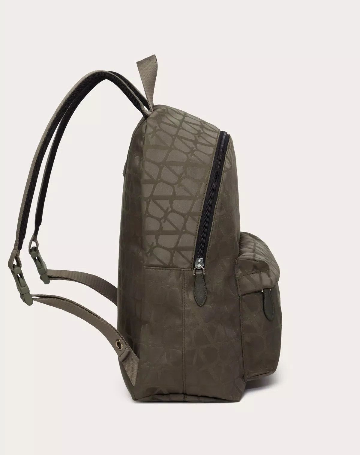 Valentino oc11z0725 Size: OS/ Toile Iconographe Backpack in Army Green Size ONE SIZE - 4 Thumbnail