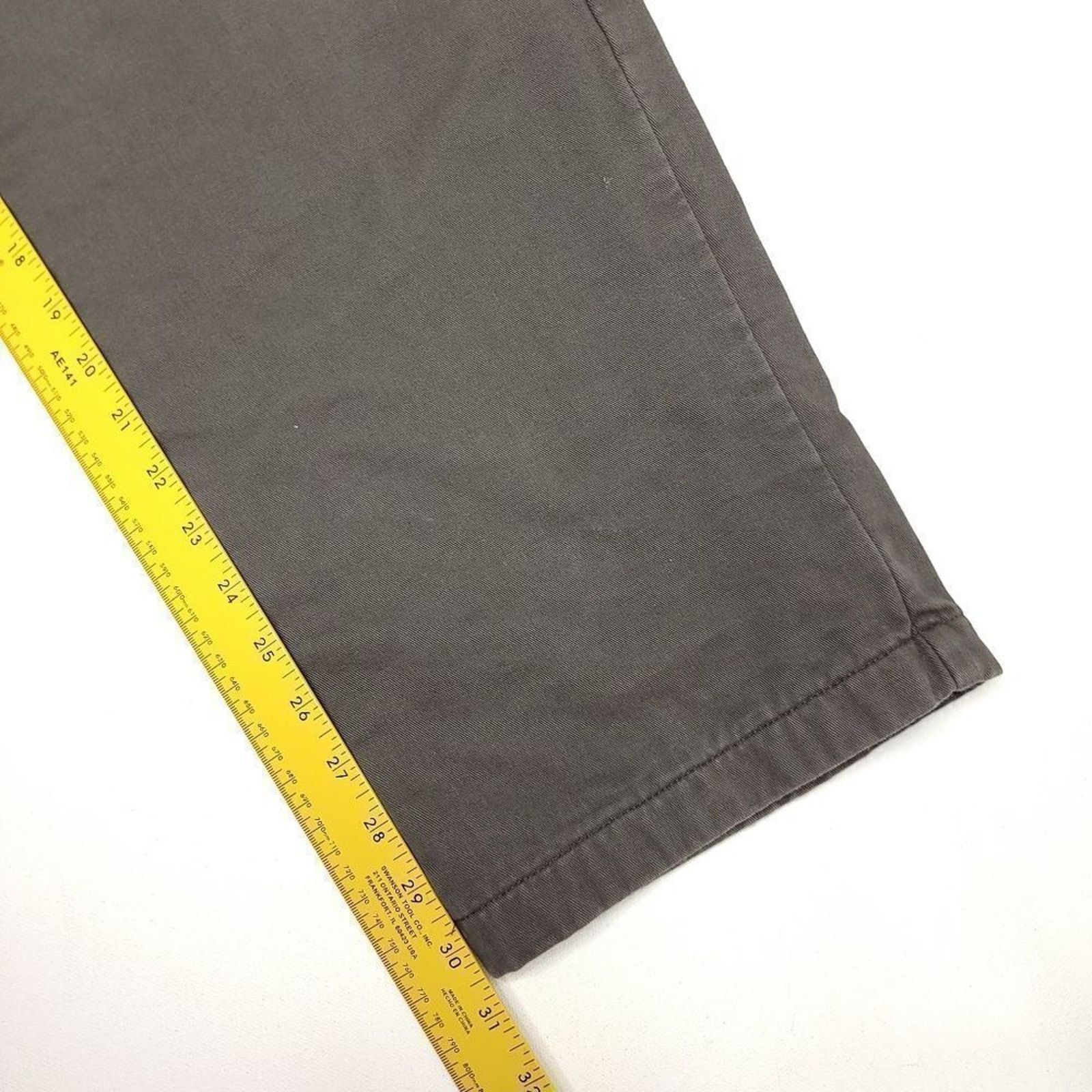 L.L. Bean Vintage LL Bean Flannel Lined Pants Mens 40x30 Olive Size US 40 / EU 56 - 6 Thumbnail
