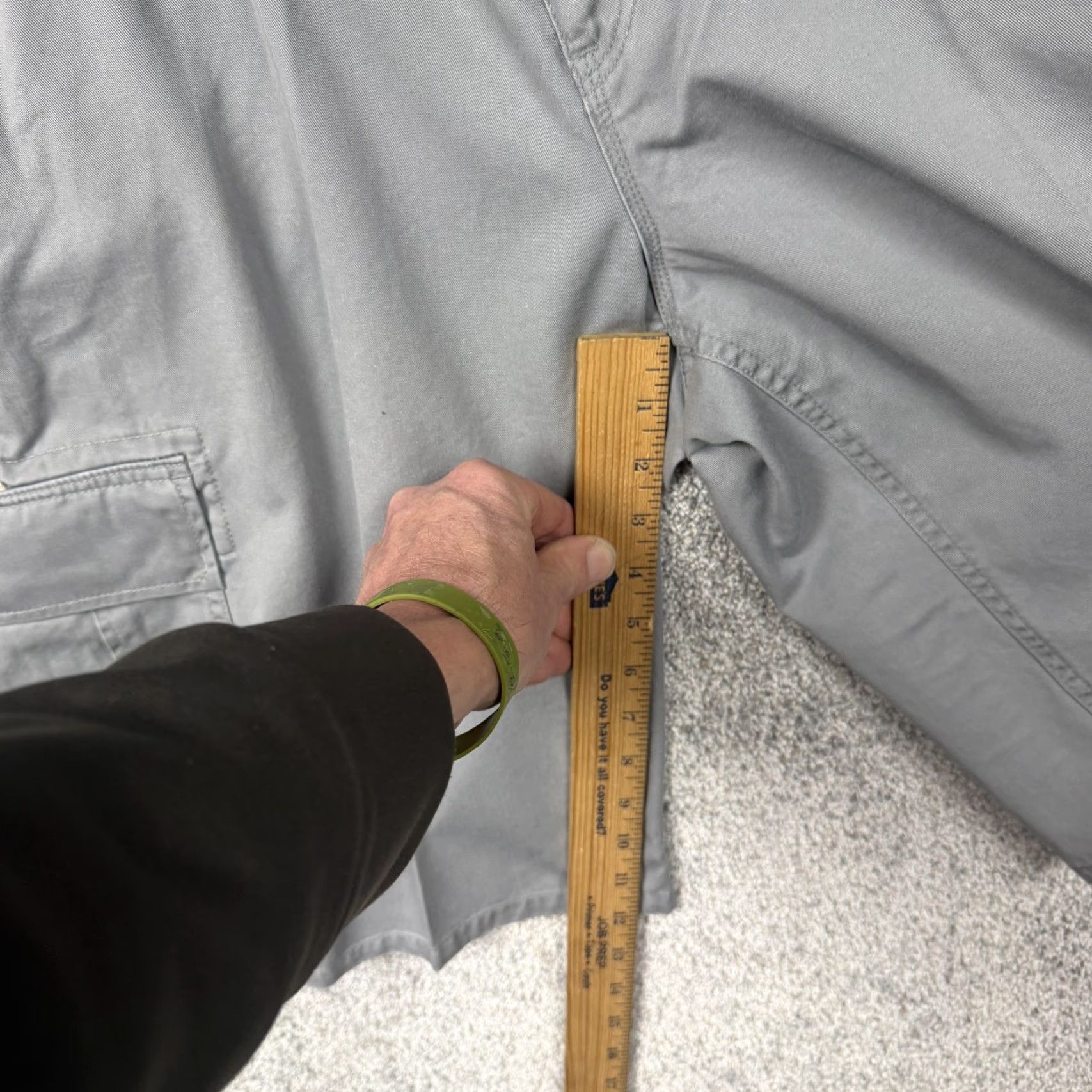 Route 66 Vintage Route 66 Cargo Shorts Mens 40x12 Gray Striped Canvas 90s Summer Casual Short Size US 40 / EU 56 - 5 Thumbnail