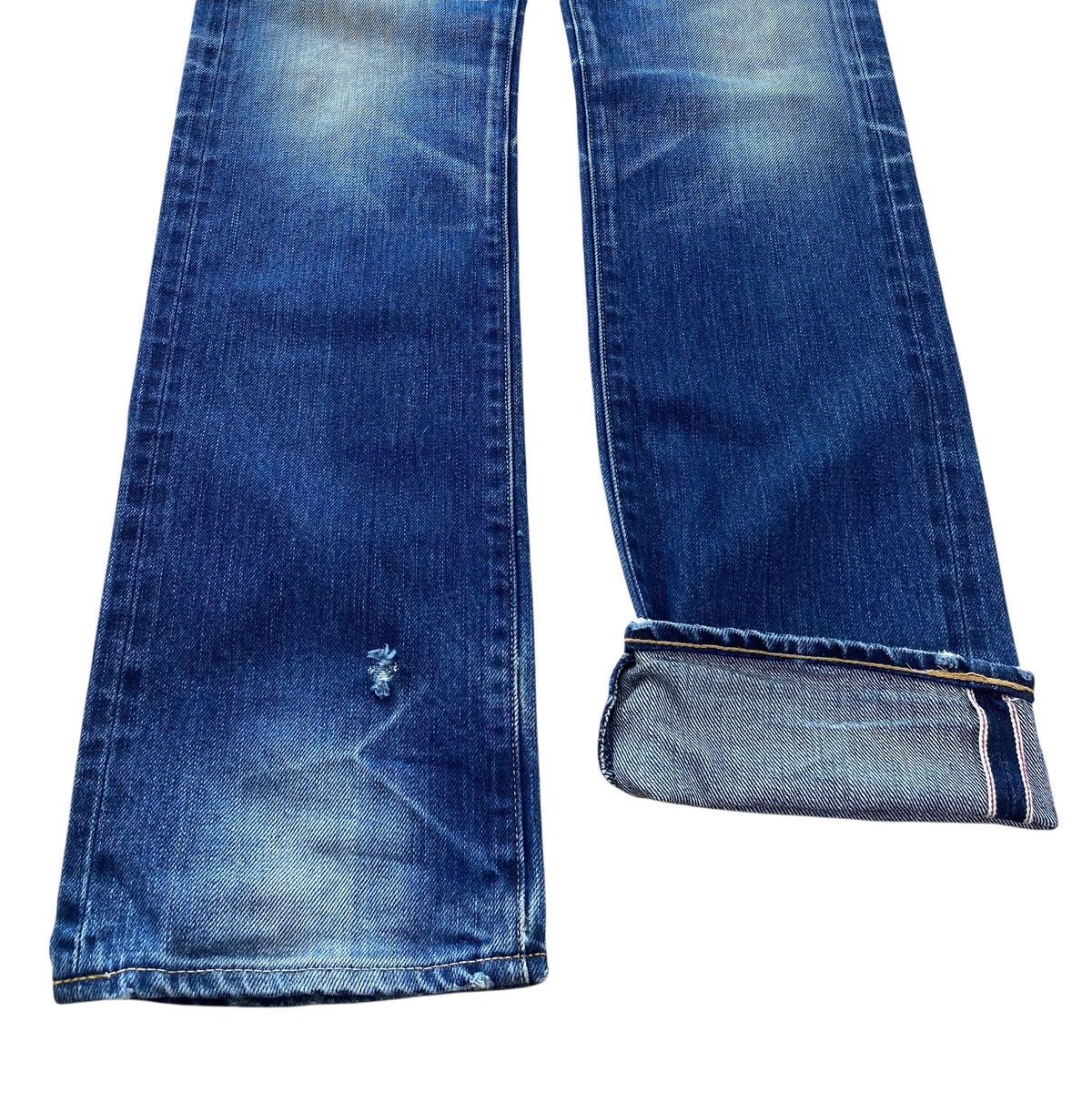Japanese Brand Japanese Brand X Selvedge Whiskered Straight Leg Style Jeans Size US 30 / EU 46 - 5 Thumbnail