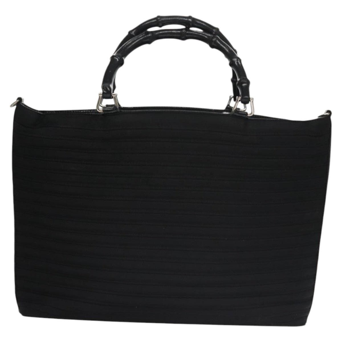 Gucci GUCCI Bamboo Handbag Nylon Black Size ONE SIZE - 3 Thumbnail