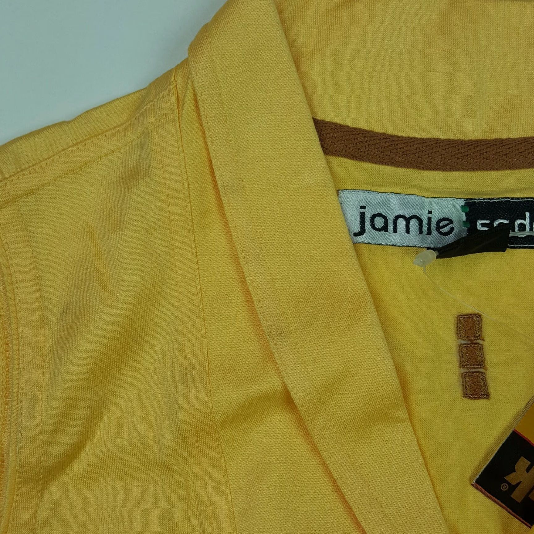 Vintage VINTAGE Jamie Sadock Women's Tank Top Sleeveless Yellow Polo Shirt Western Tennis Shirt Size S / US 4 / IT 40 - 4 Thumbnail