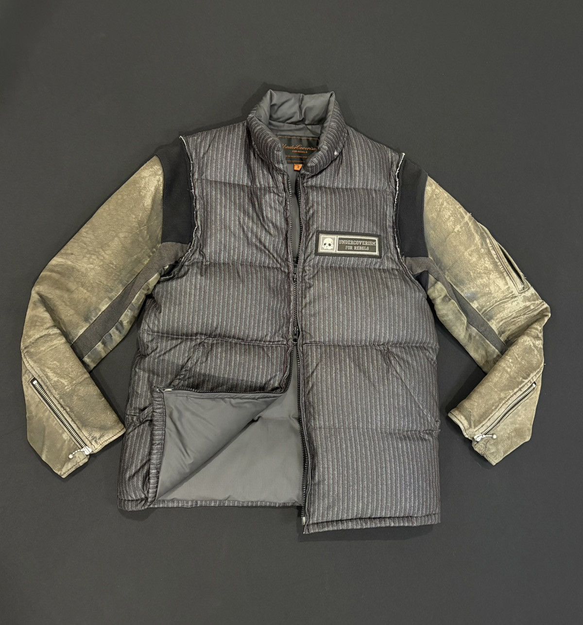 Undercover Undercover AW05 Hybrid Leather Puffer Jacket Size US M / EU 48-50 / 2 - 4 Thumbnail