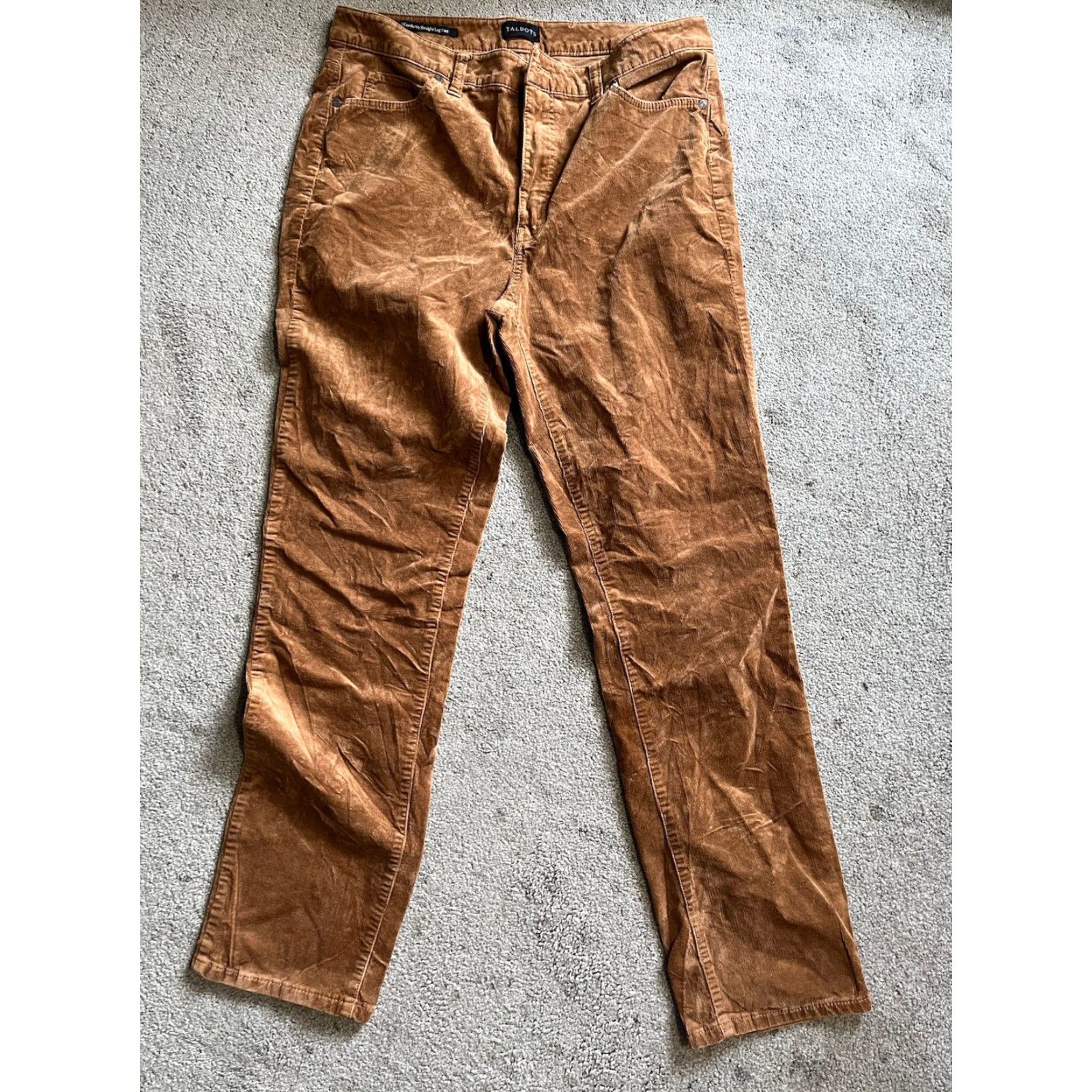 Talbots Talbots Pants Corduroy Straight Chino Regular Brown 10 Women’s Casual Vintage No Size ONE SIZE - 2 Thumbnail