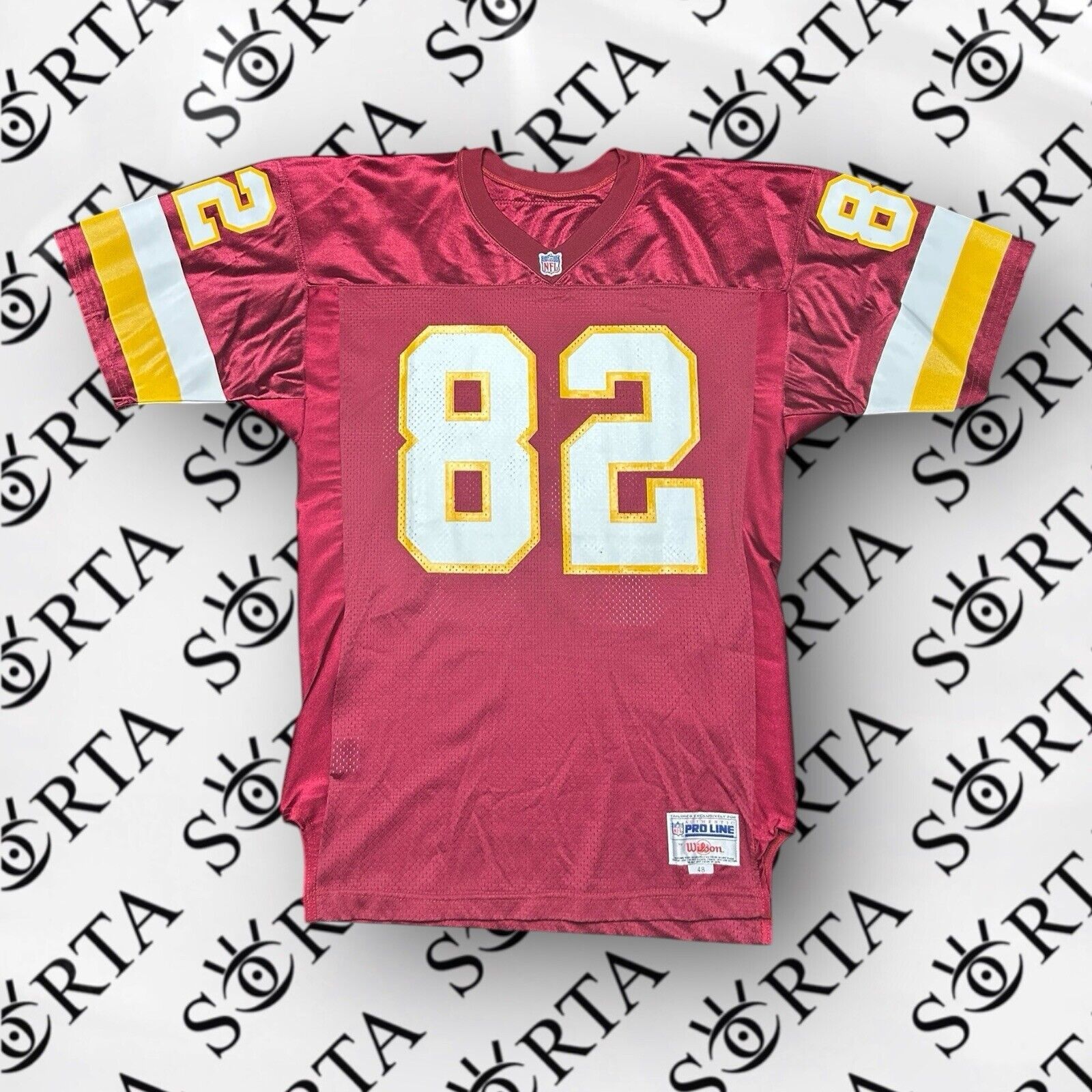 Wilson VTG 90s Michael Westbrook #82 Washington Redskins NFL Jersey Size US XL / EU 56 / 4 - 1 Thumbnail