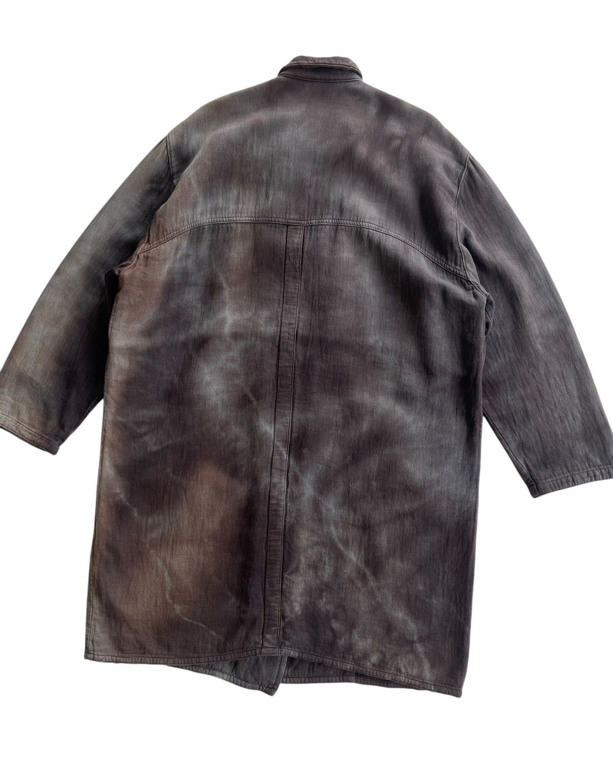 Japanese Brand Mr.Michiko Linen Dyed Duster Issey Miyake Style Trenchcoat Size US XL / EU 56 / 4 - 6 Thumbnail